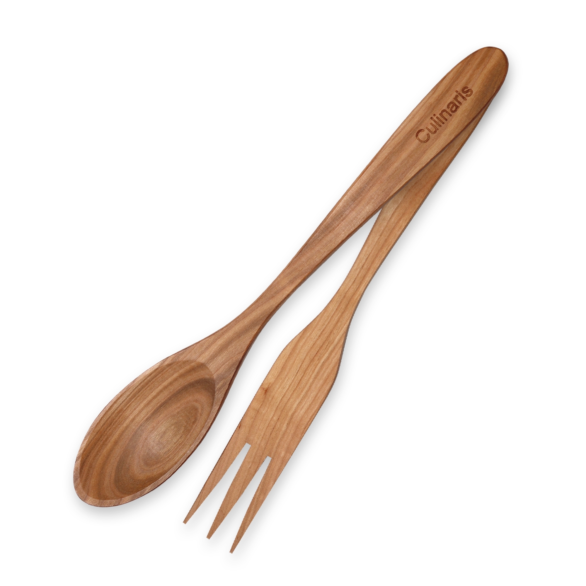 Salad servers - curved - cherry wood - 30 cm | Culinaris Salad servers - curved - cherry wood - 30 cm | Culinaris