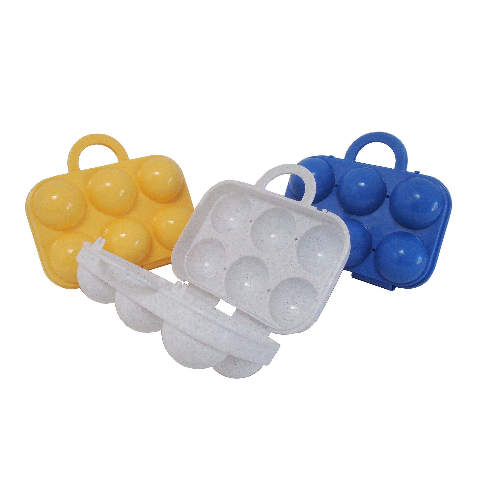 Sonja Plastic - Eierträger 6-fach - granit-weiß