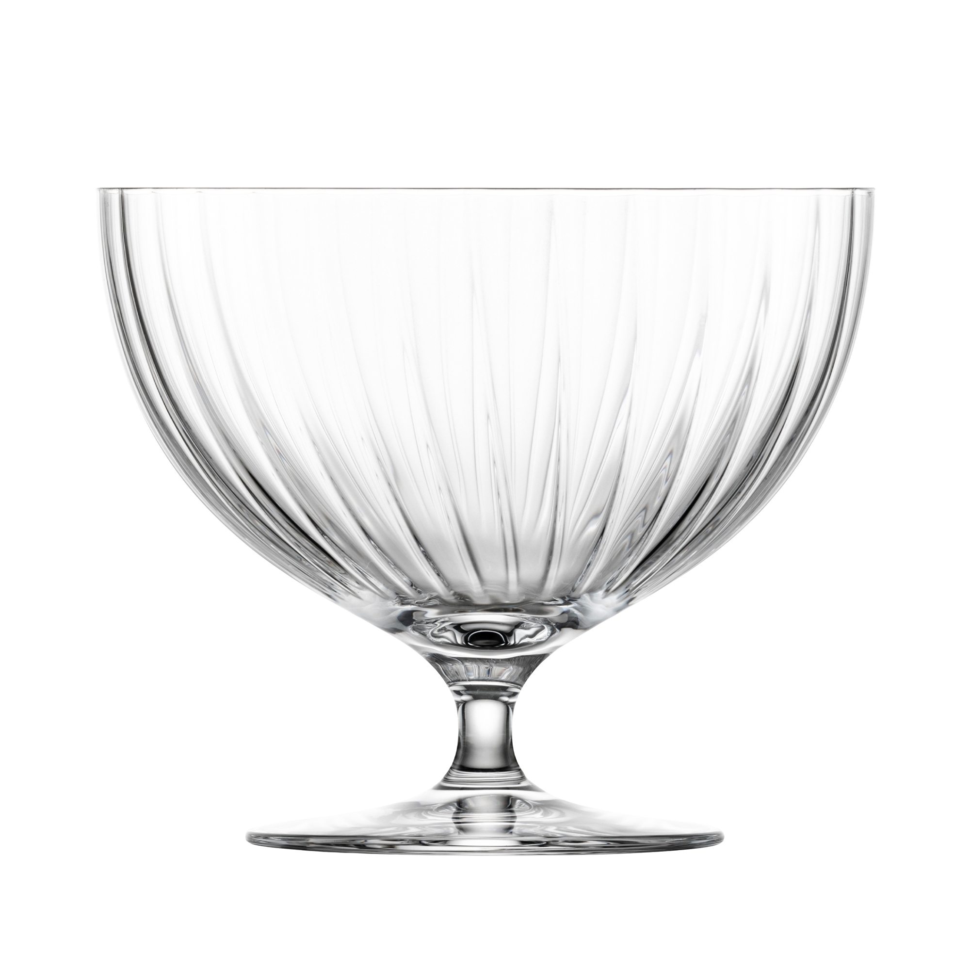 Eisch - Footed bowl gold, 22 cm, transparent