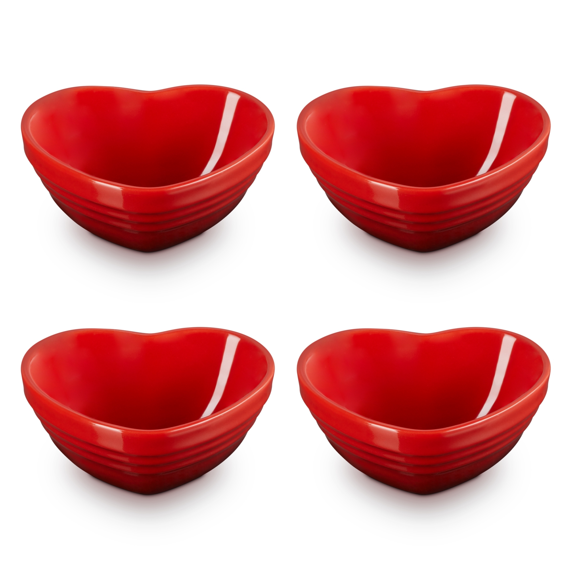 Le Creuset - Mini-Herzschälchen 4er-Set - 9 cm Le Creuset - Mini-Herzschälchen 4er-Set - 9 cm