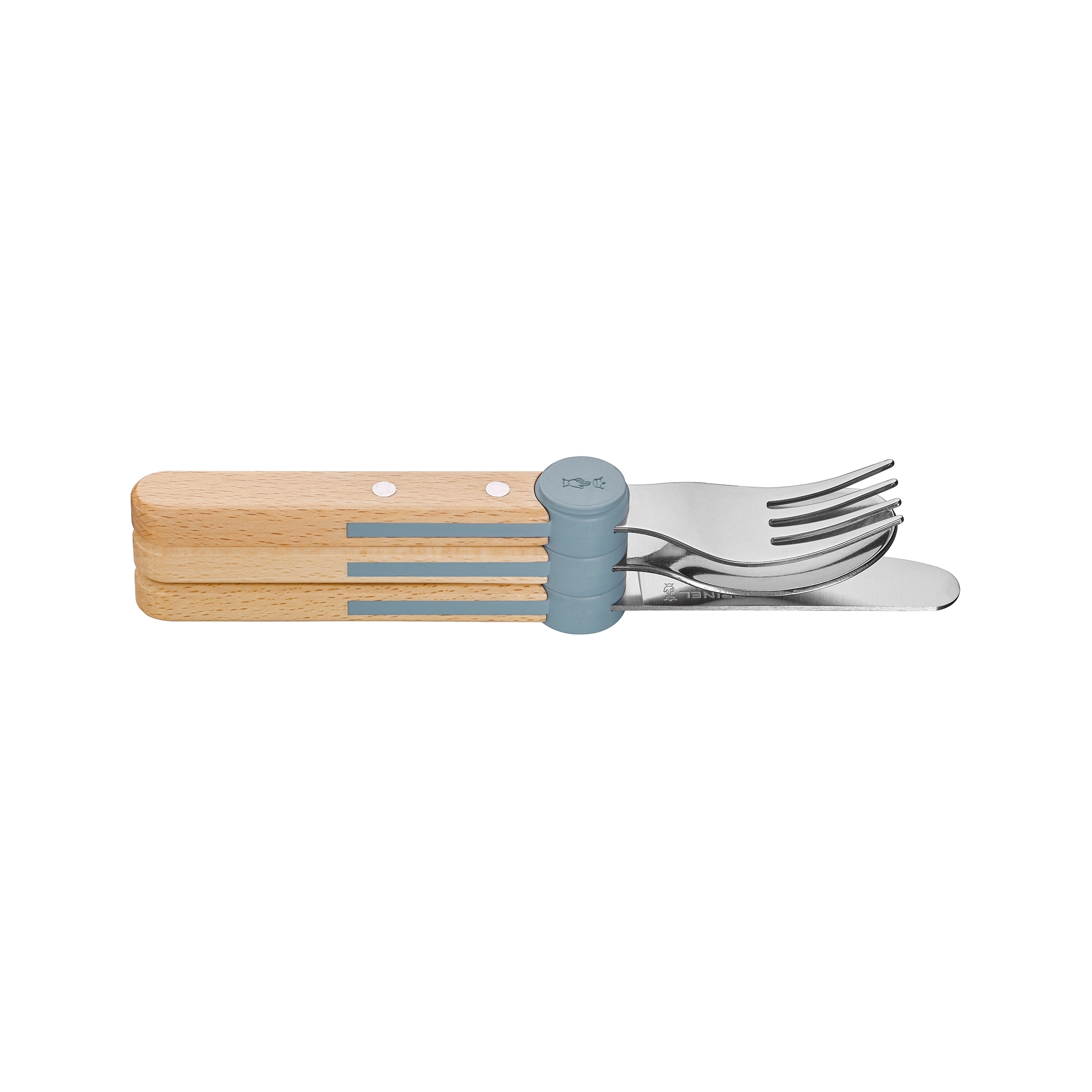 Opinel - Children’s Cutlery Set - LE PETIT GOURMET - rain blue