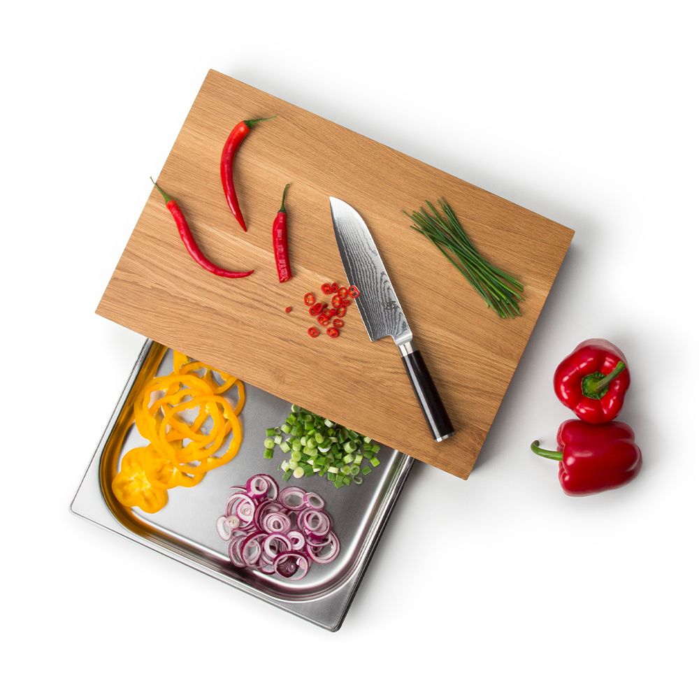 Continenta - cutting board with drawer, oak Continenta - cutting board with drawer, oak