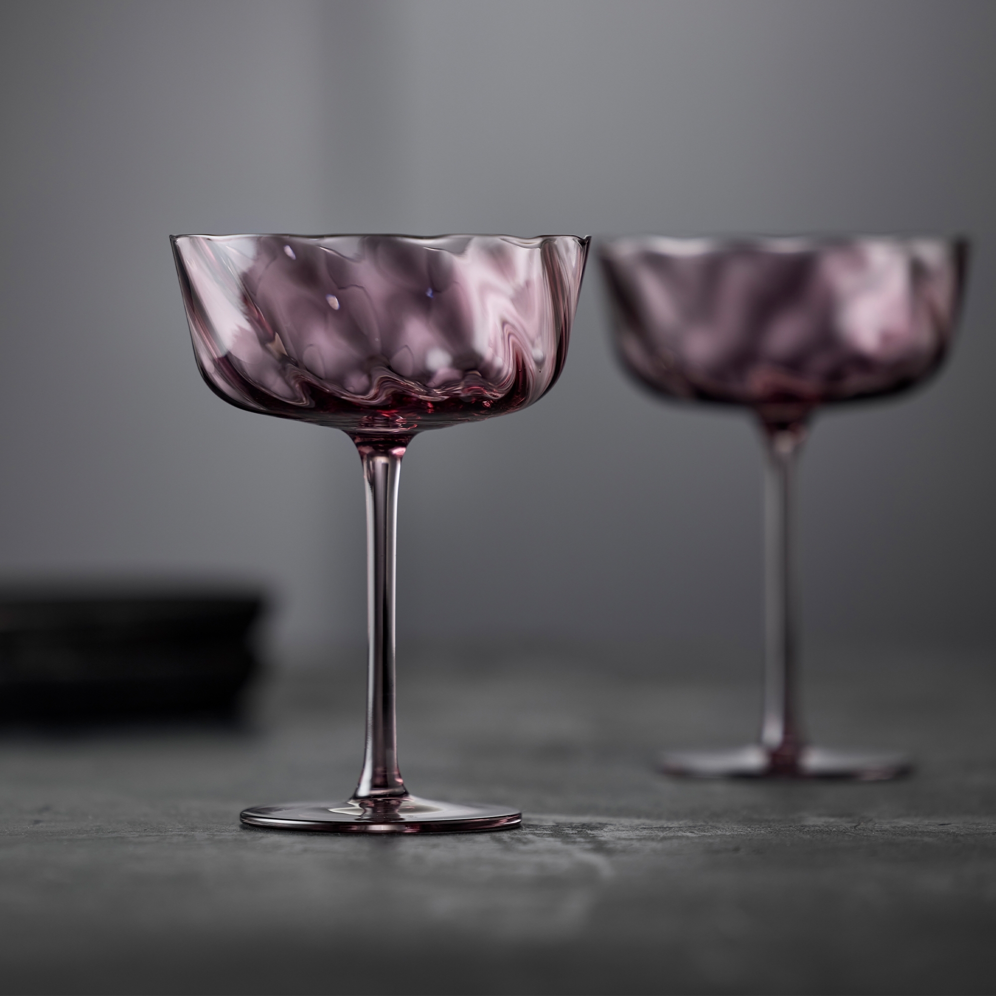 Lyngby Glas -Vienna - Champagner-Schale - 4 Stck