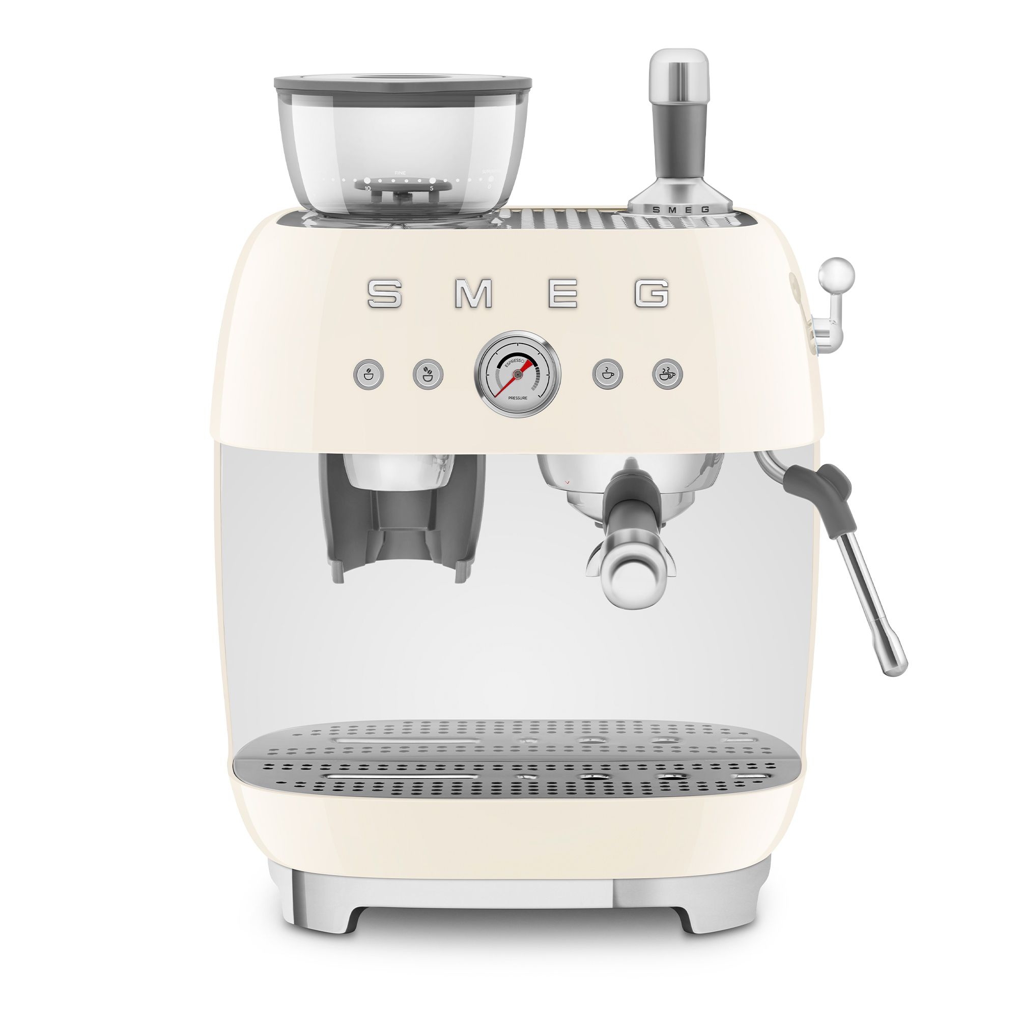 Smeg - Espressomaschine mit Mahlwerk - Creme Smeg - Espressomaschine mit Mahlwerk - Creme