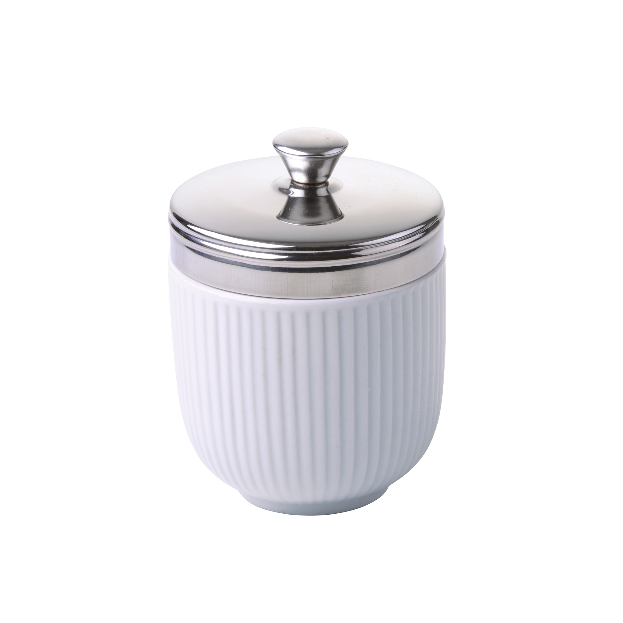 BIA - Fluted Egg Coddler - White