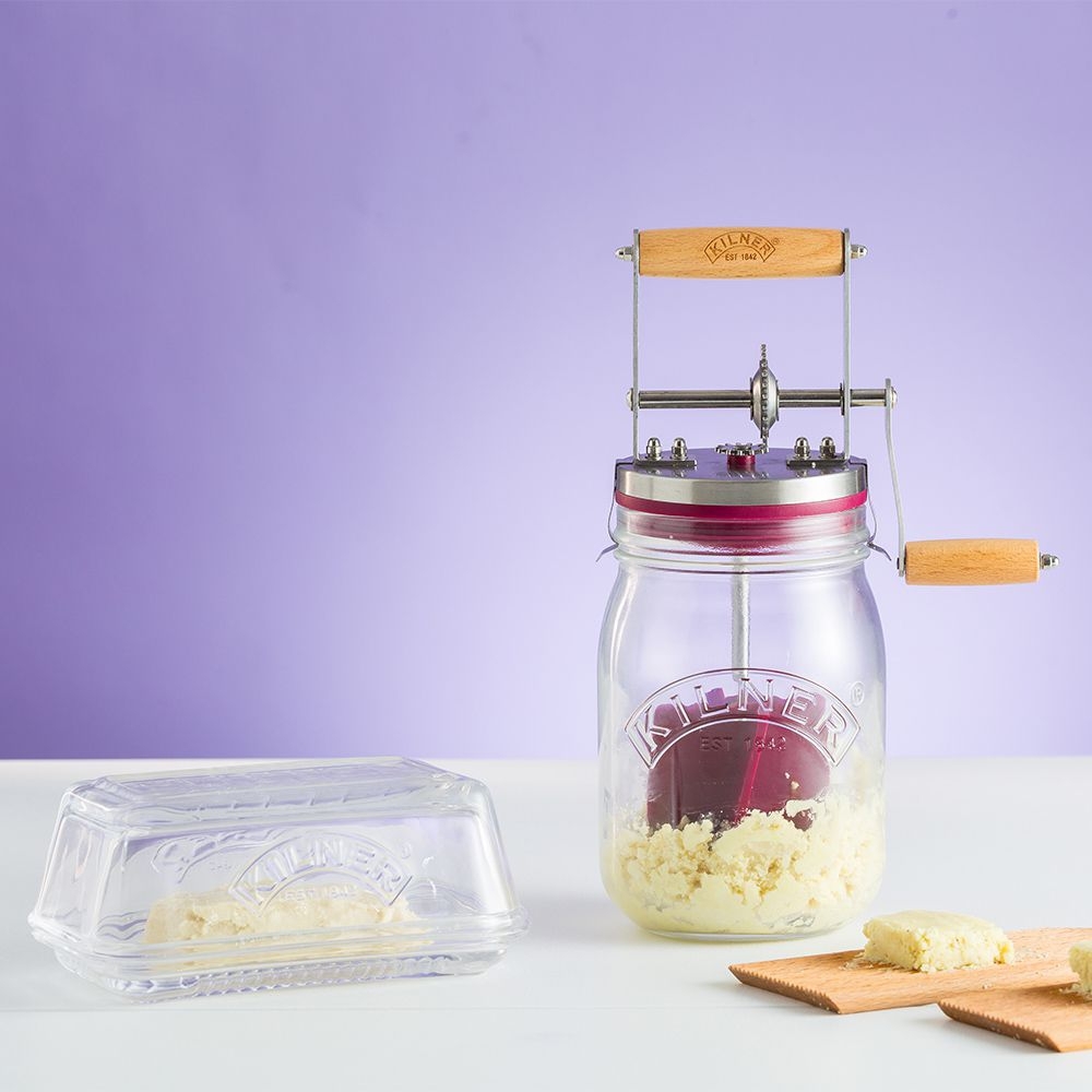 Kilner - Butter churn with rotary handle 1 litre Kilner - Butter churn with rotary handle 1 litre