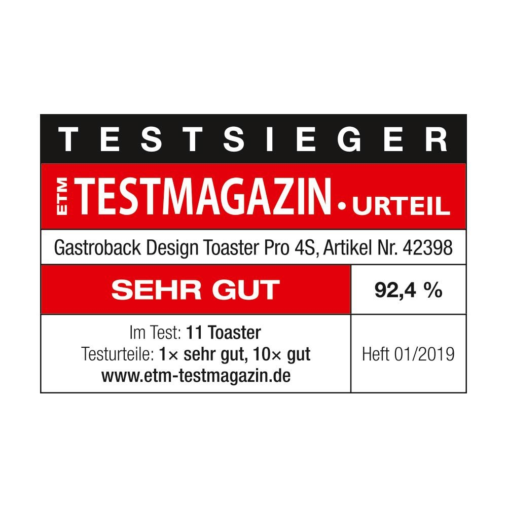Gastroback - Design Toaster Pro 4S Gastroback - Design Toaster Pro 4S