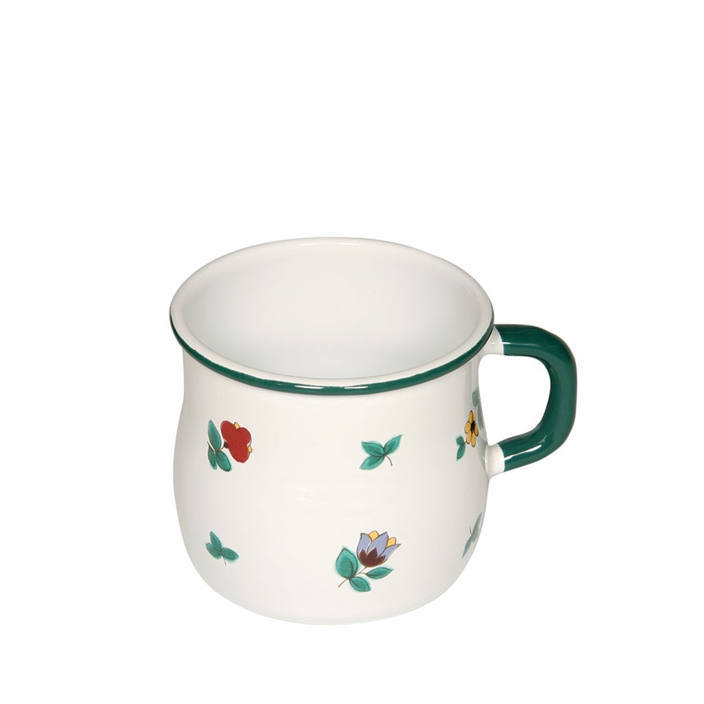Riess COUNTRY - Gmundner scattered flowers - Bulged pot with flare/drinking cup