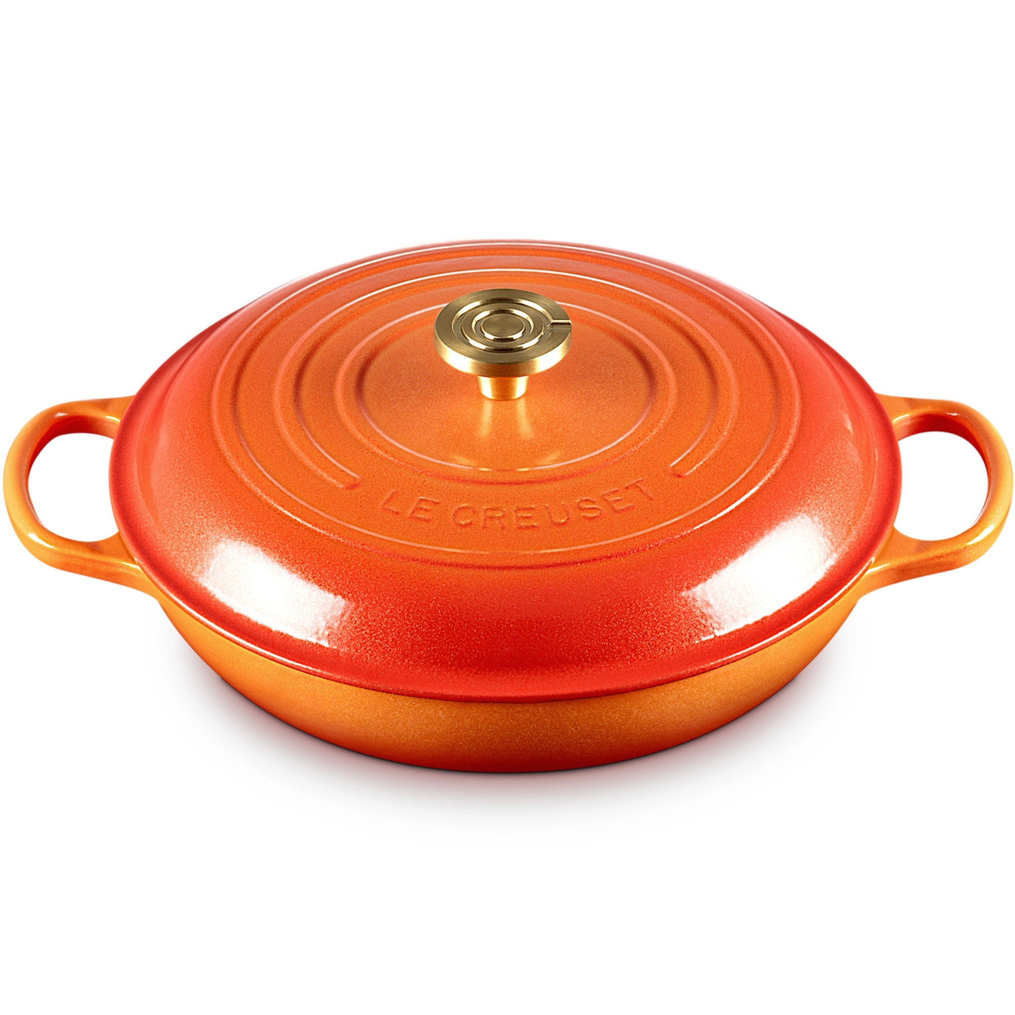 Le Creuset - Signature Buffet Casserole 30 cm - FLAMME DORÉE Le Creuset - Signature Buffet Casserole 30 cm - FLAMME DORÉE