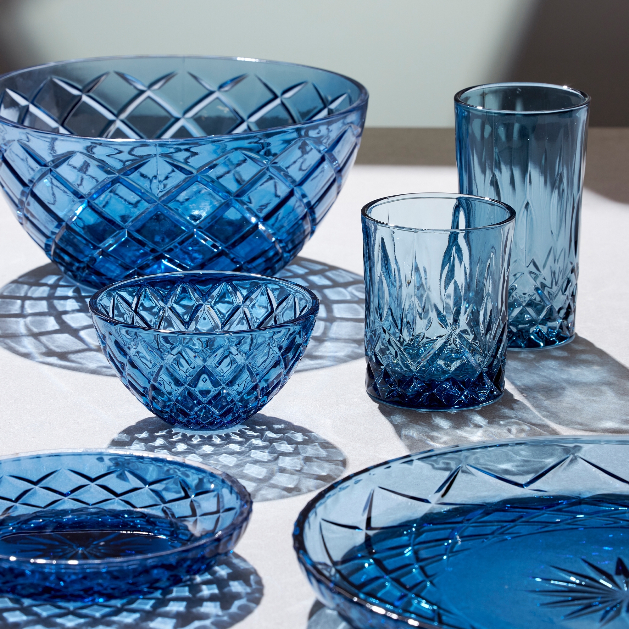 Lyngby Glas -Sorrento - Highball - 4 pcs - Blue