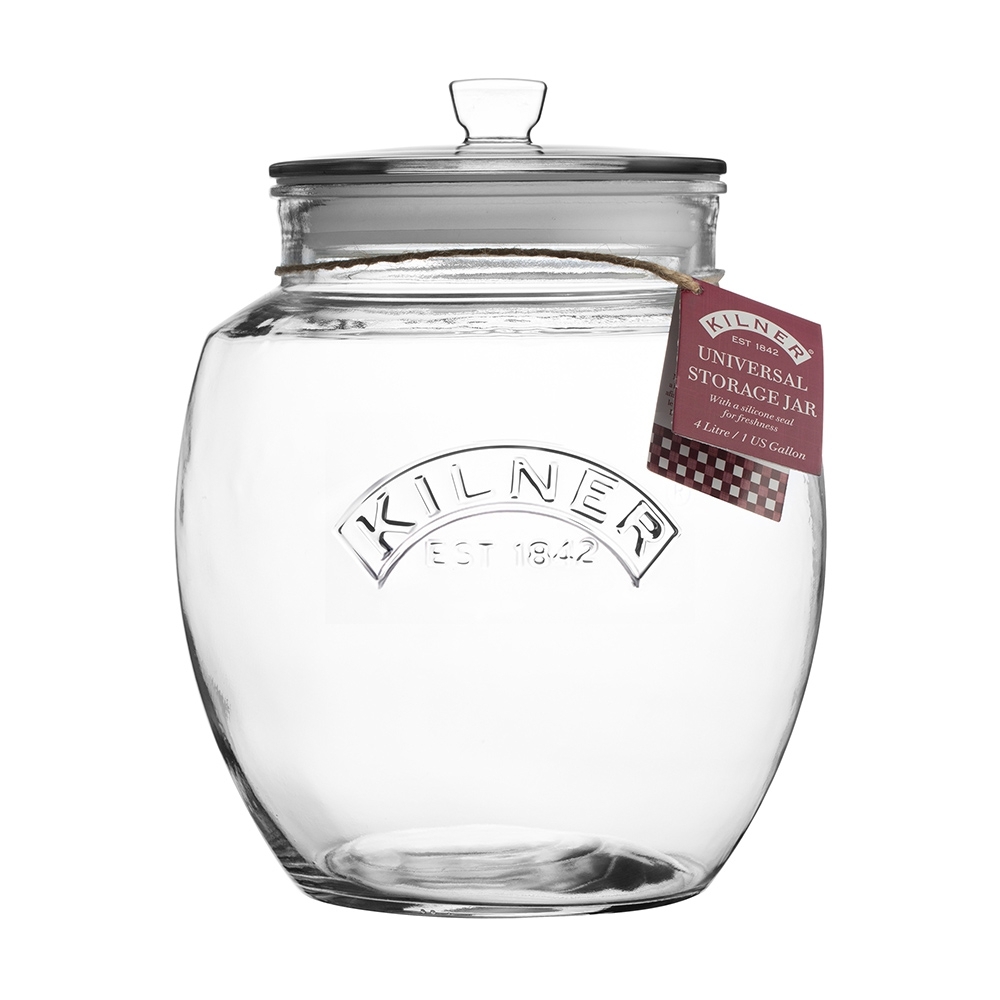 Kilner - Universal Push Top Storage Jar - 4 Litre Kilner - Universal Push Top Storage Jar - 4 Litre