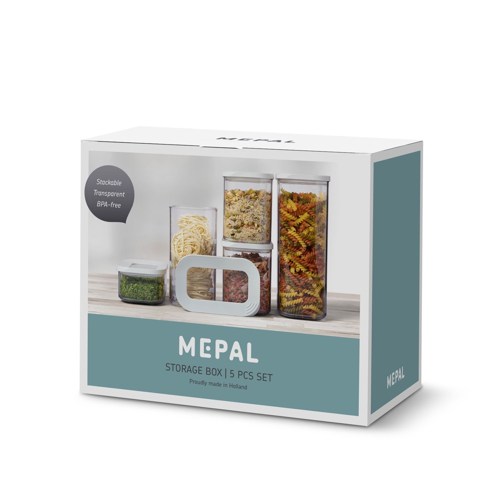 Rosti Mepal - 5er Set Modula Vorratsdosen