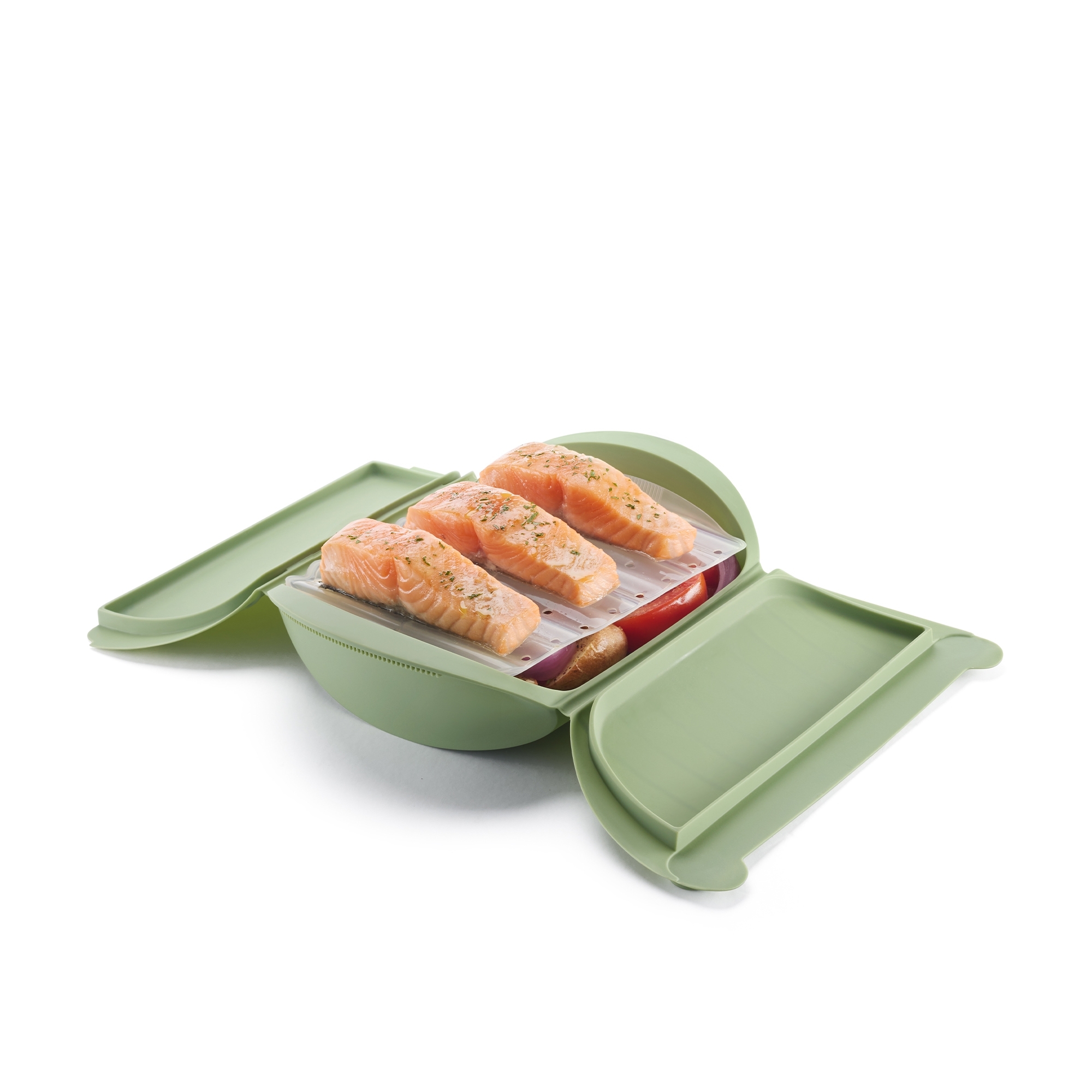 Lékué – Steamer with tray, 3-4 portions