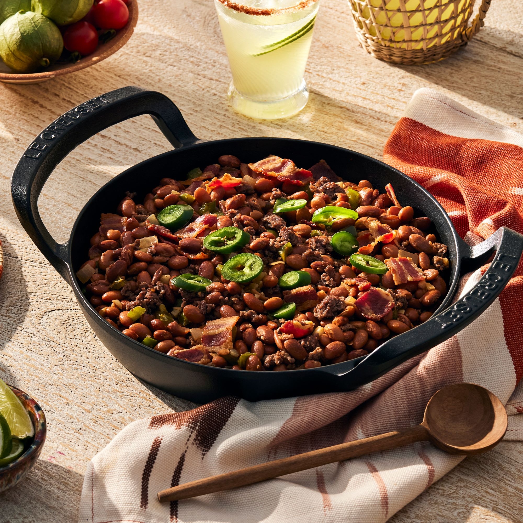 Le Creuset - Grill pan round 28 cm - black matt - BBQ Outdoor