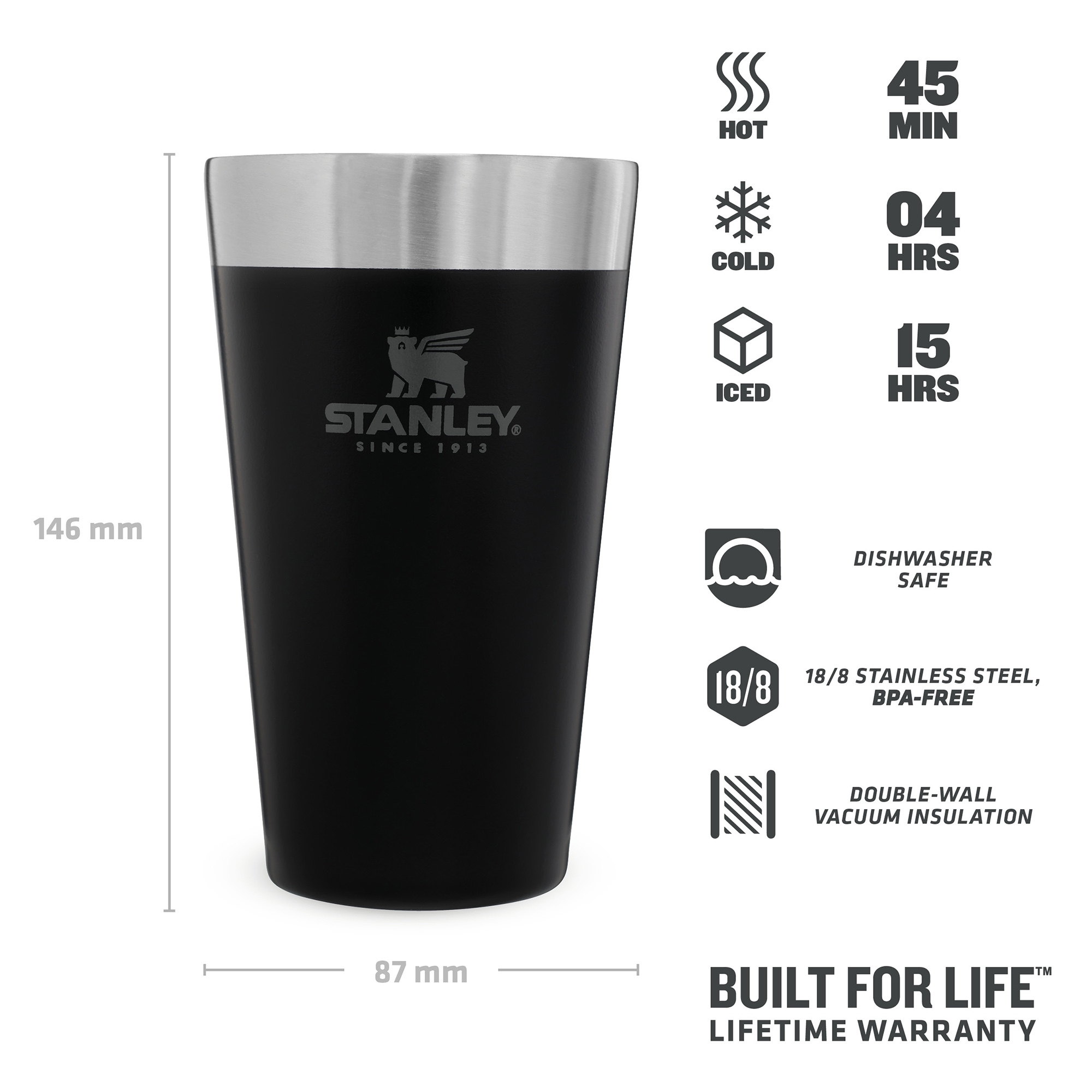 Stanley - Adventure Pint - 0,47 L - hammertone lake