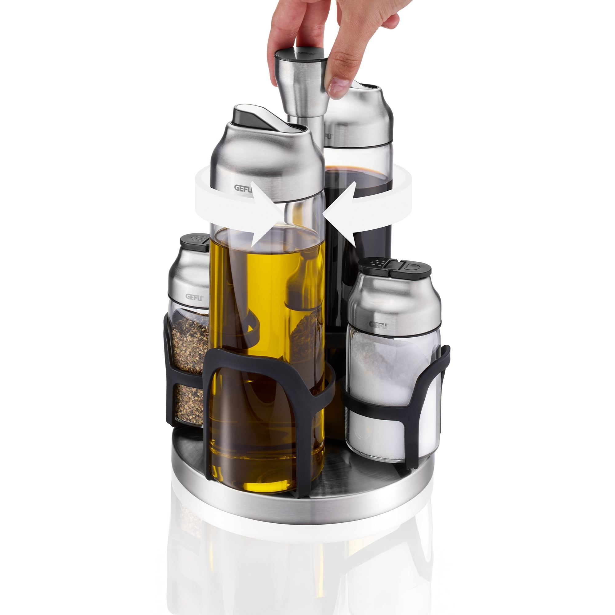 Gefu - Vinegar, Oil and Spice Set KIPPO, 5-piece