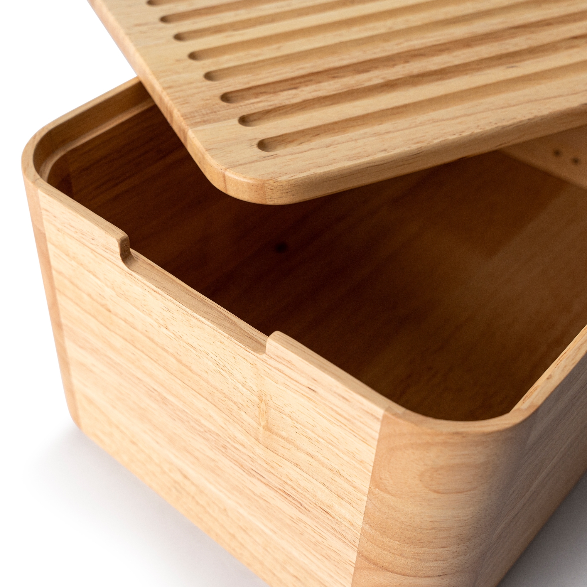 Continenta - Bread Box, 36 x 23 x 16 cm, Rubberwood