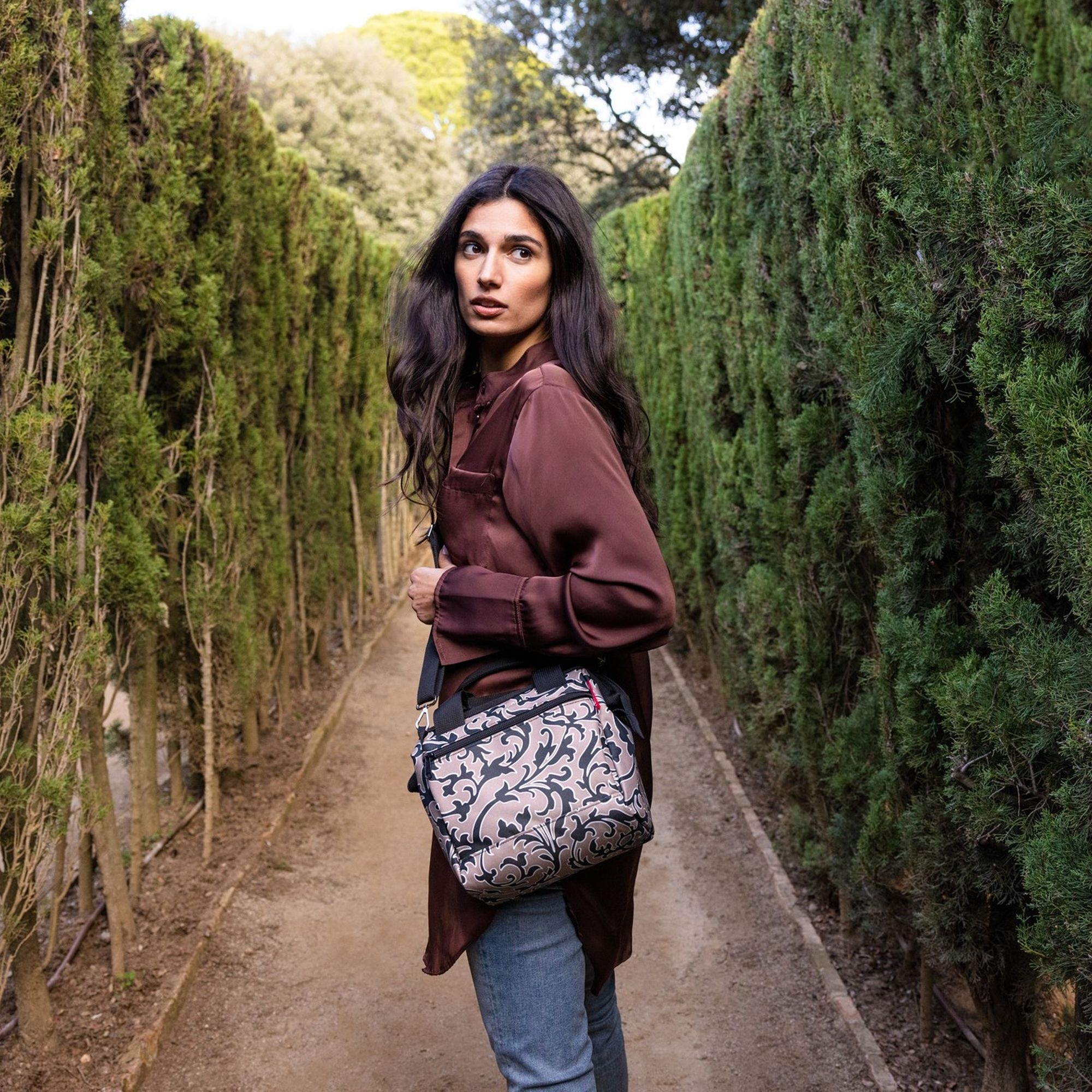 reisenthel - allrounder cross - baroque marble reisenthel - allrounder cross - baroque marble