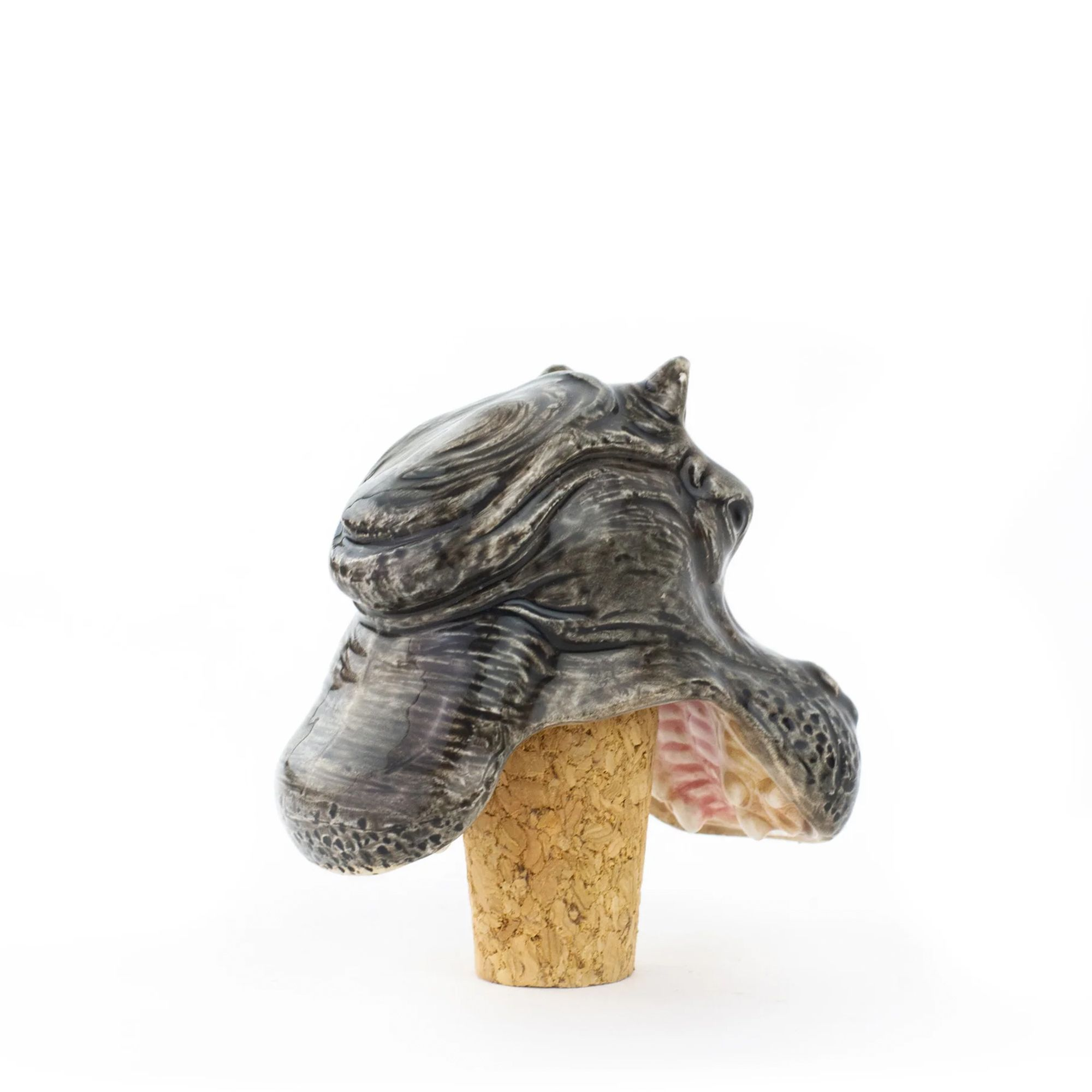 Donkey - Weinstopper "Hungry Hippo" grau