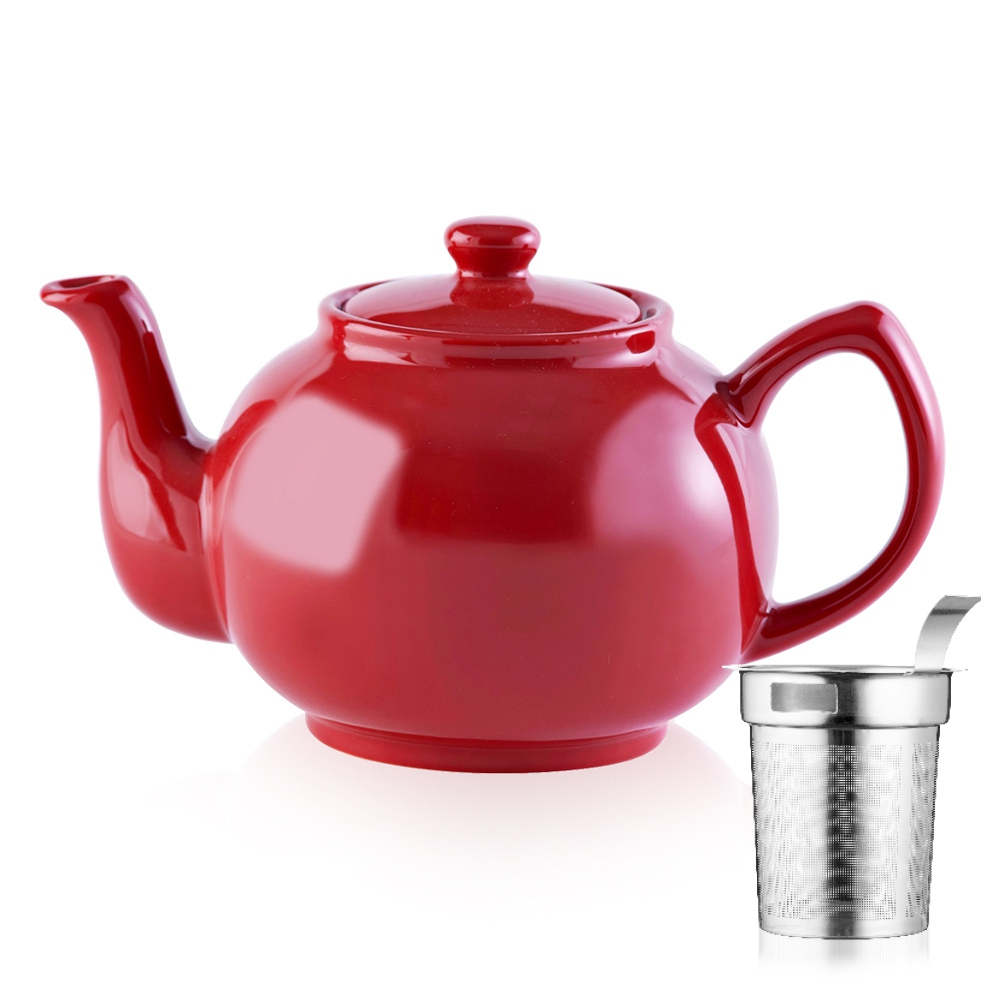 Price & Kensington - Teekanne 6 Tassen + Sieb - Rot