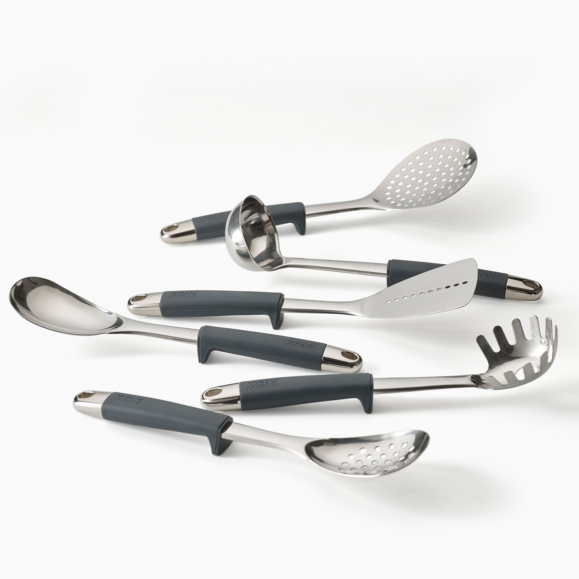 Joseph Joseph - Elevate™ Stainless steel utensil set with swivel stand Joseph Joseph - Elevate™ Stainless steel utensil set with swivel stand