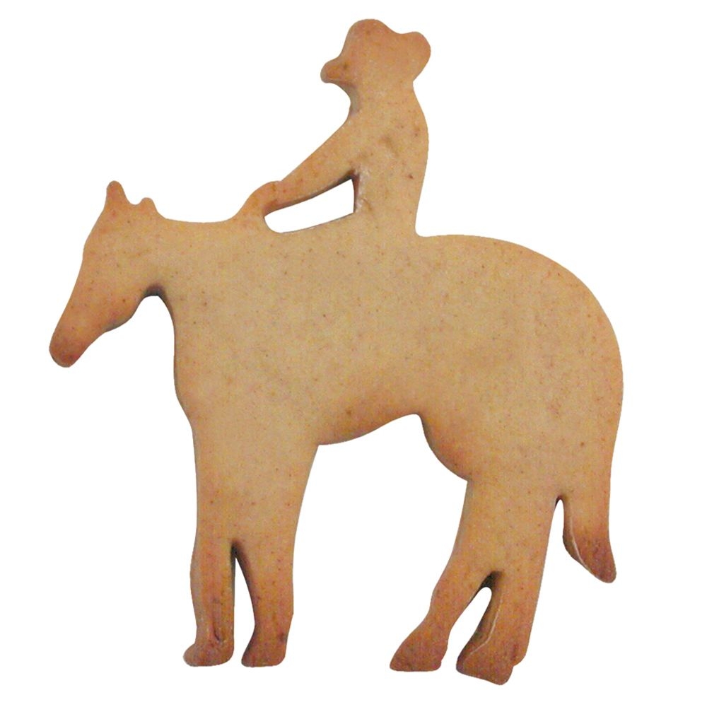 Städter - Ausstecher Reiter mit Pferd / Cowboy - 8 cm
