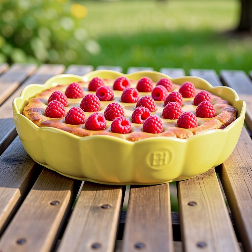 Emile Henry - Round Dish  Ø 27 cm - Madeleine | Jaune Vanille