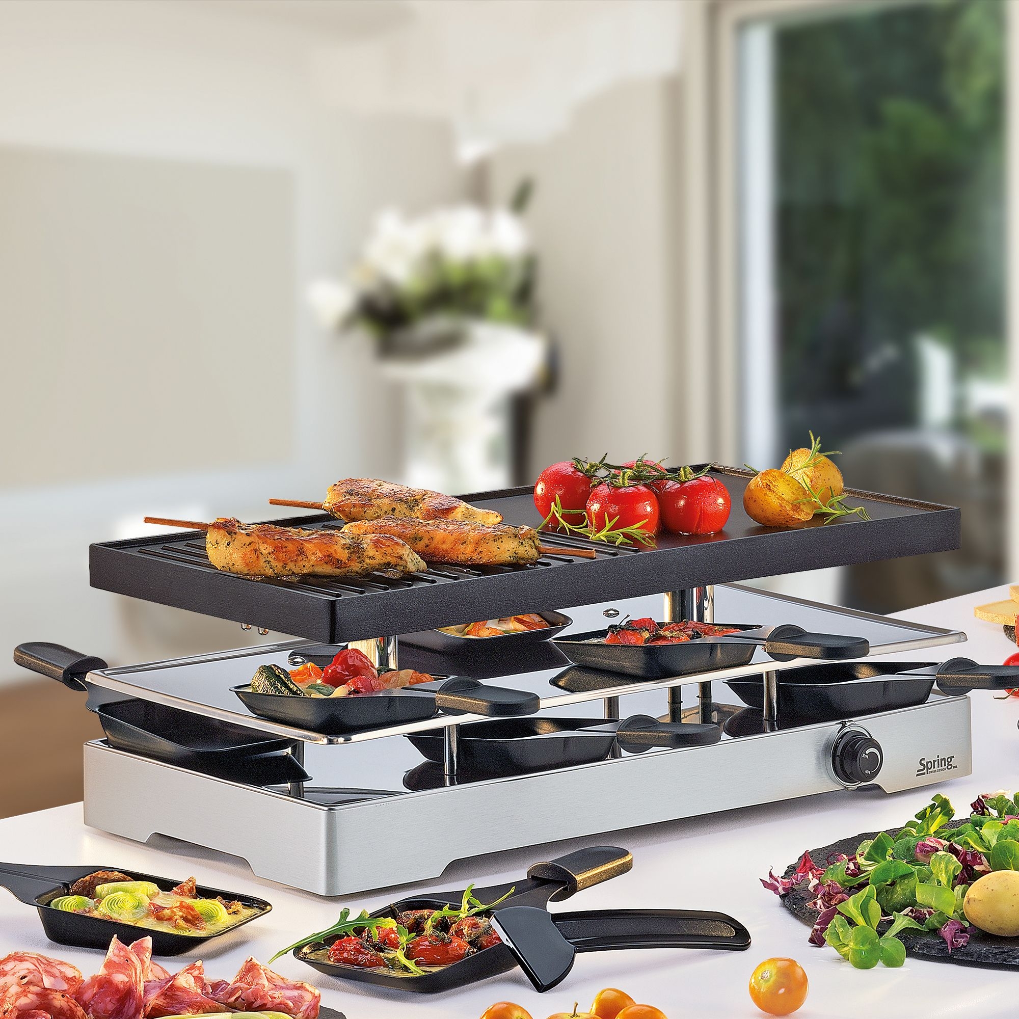 Spring - RACLETTE8 CLASSIC DUO - grill plate Spring - RACLETTE8 CLASSIC DUO - grill plate