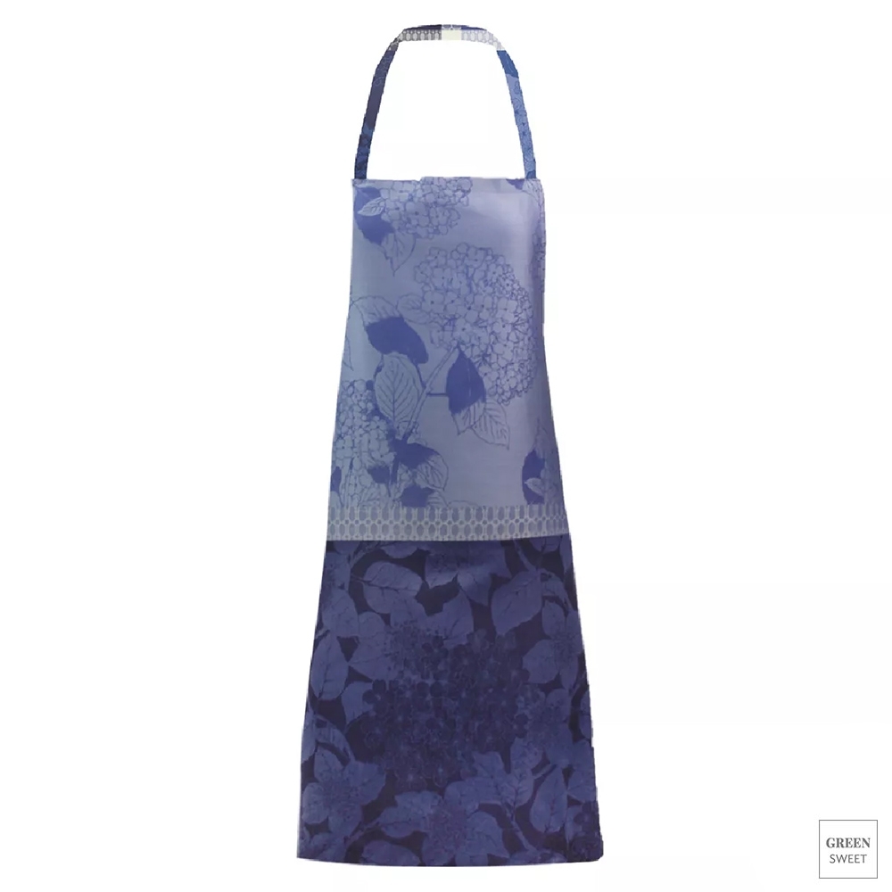 Garnier-Thiebaut - Schürze Hortensias BLEU 86x76cm - GS Garnier-Thiebaut - Schürze Hortensias BLEU 86x76cm - GS