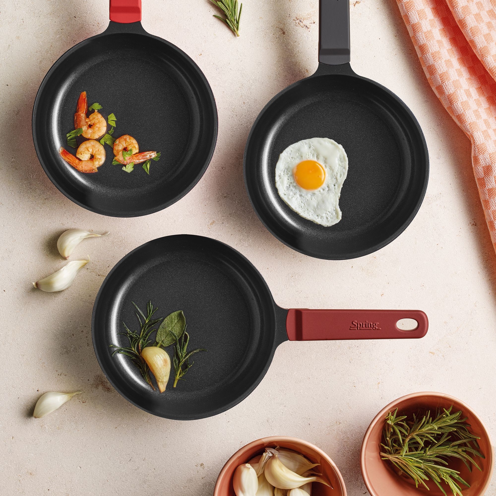 Spring - Mini Frying Pan - PURE - 14 cm - dark red