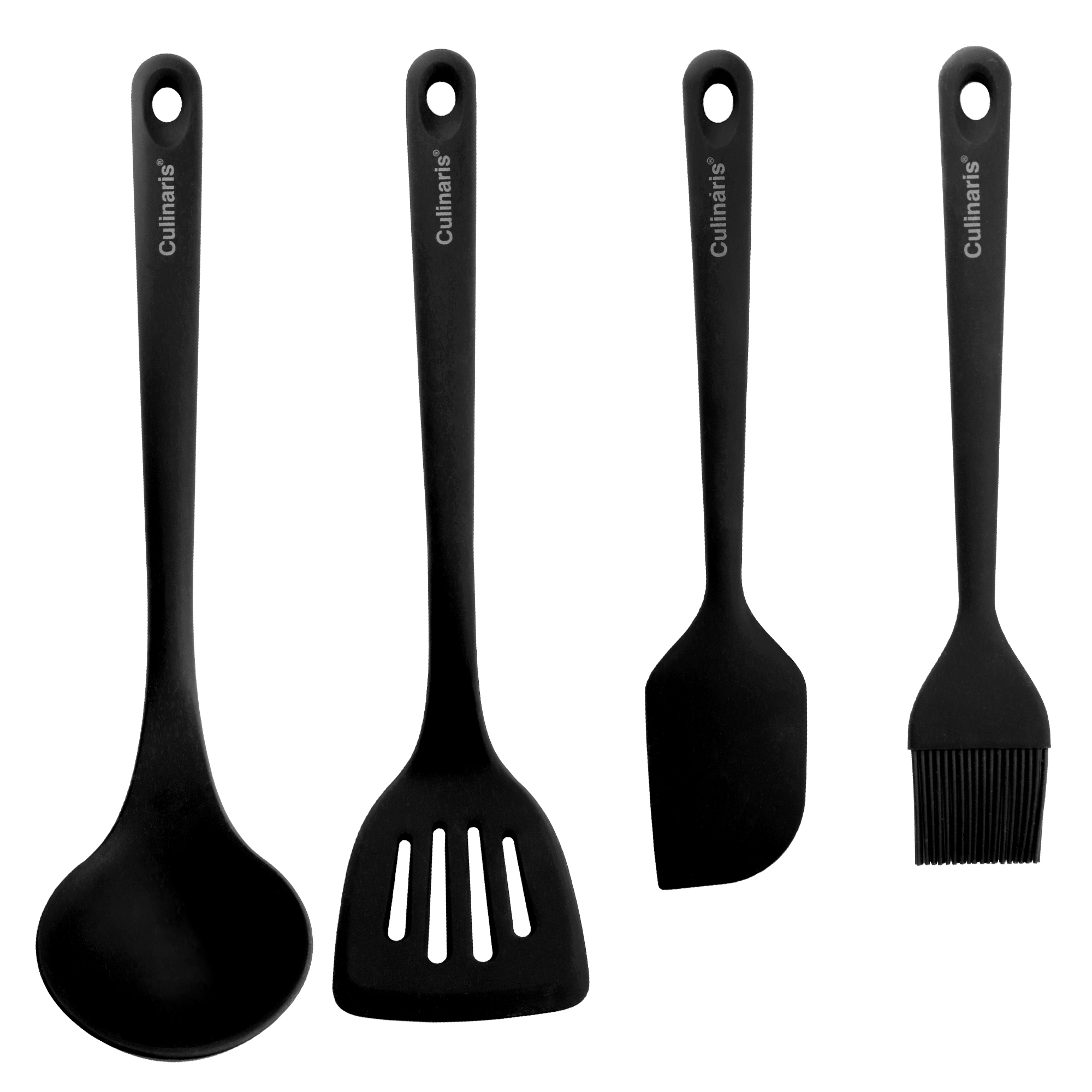 Küchenhelfer-Set - 4-tlg. - Silikon - schwarz