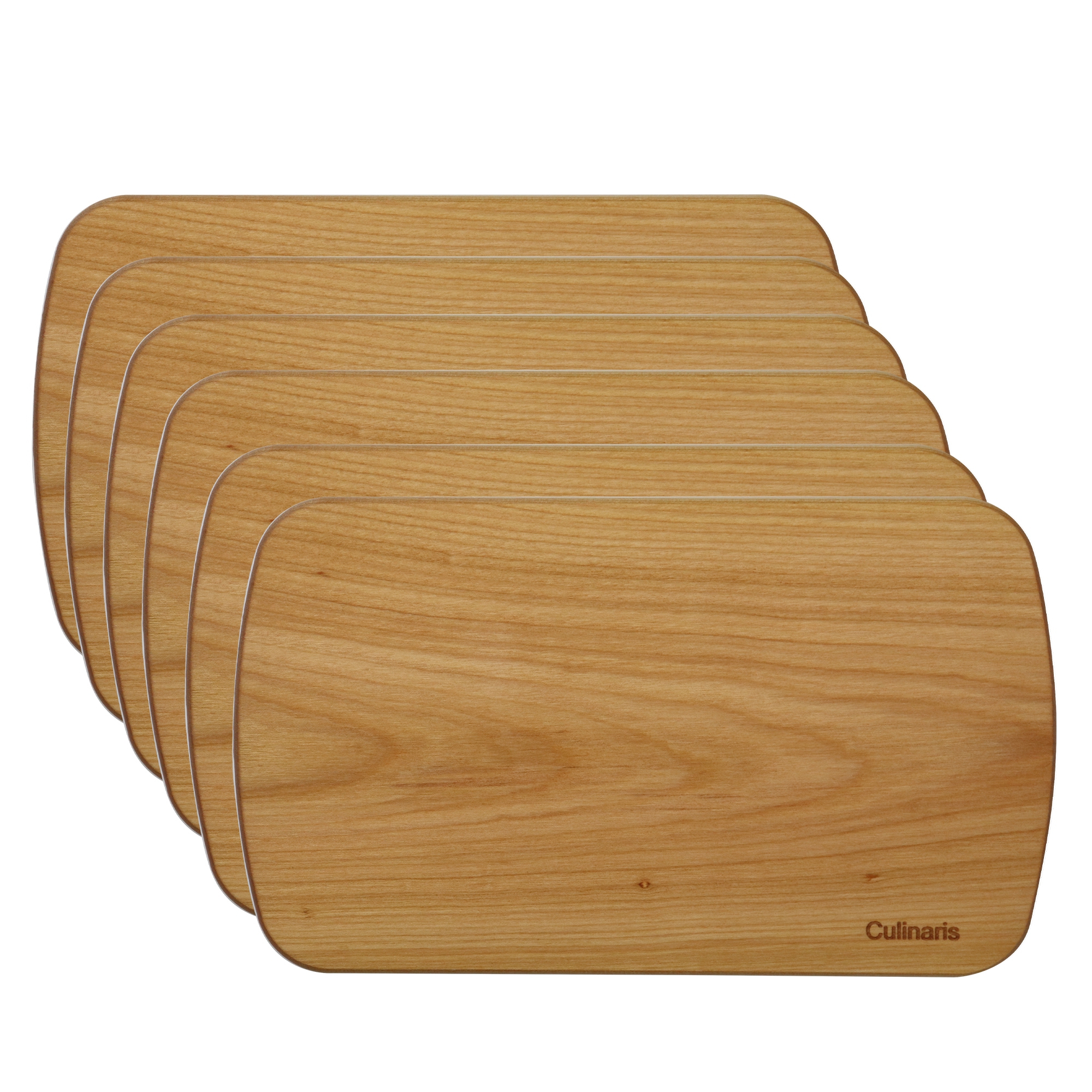 Culinaris - cutting board - cherry wood set of 6 - 24 x 14 cm