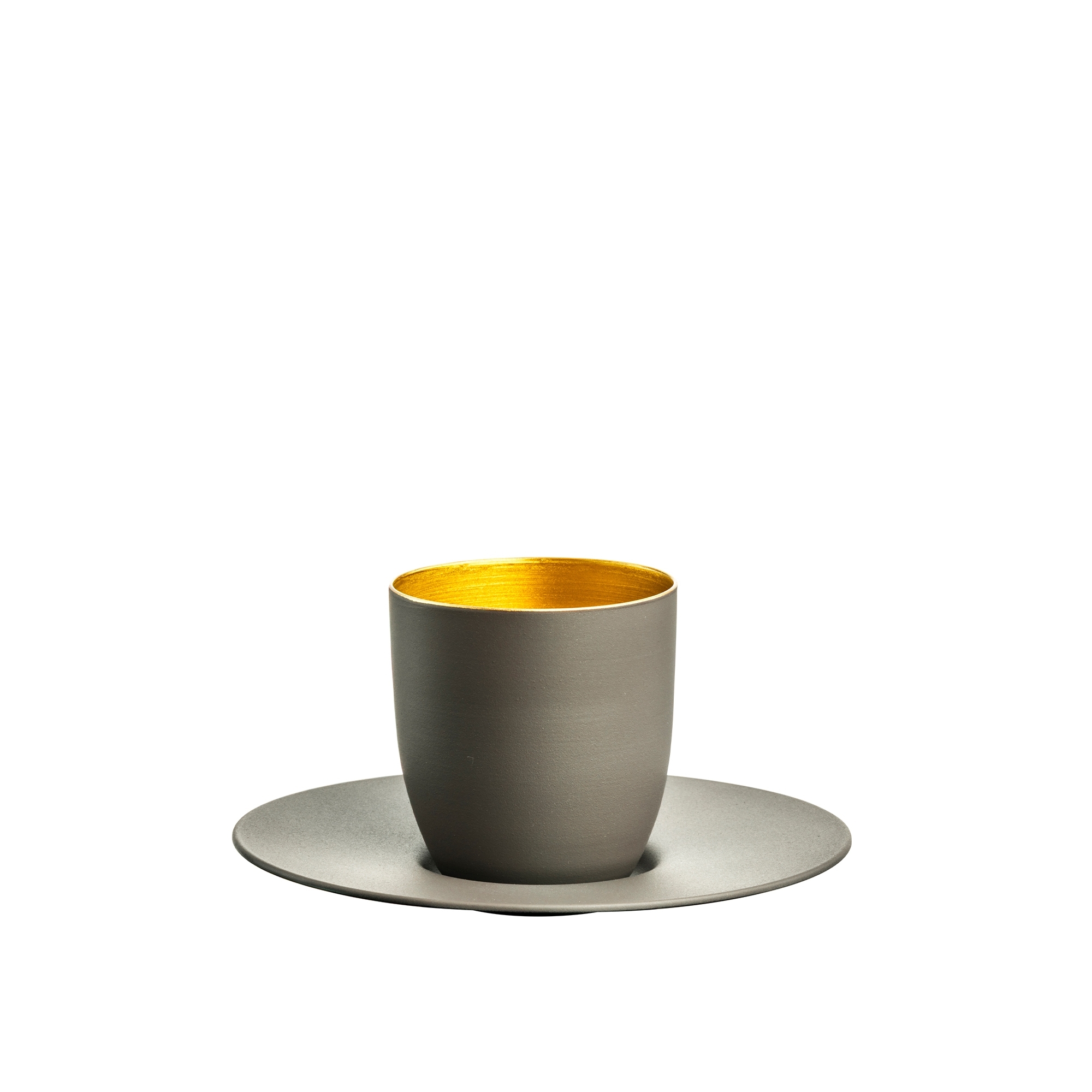 Eisch - Espresso-Set COSMO COLLECT, mokka/gold
