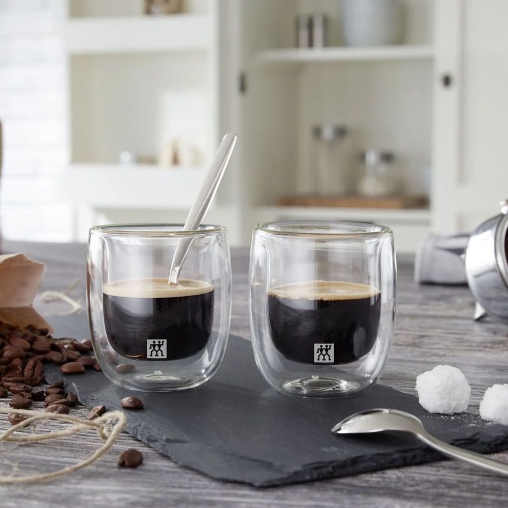 Zwilling - Sorrento - double-walled 2-piece espresso glass set