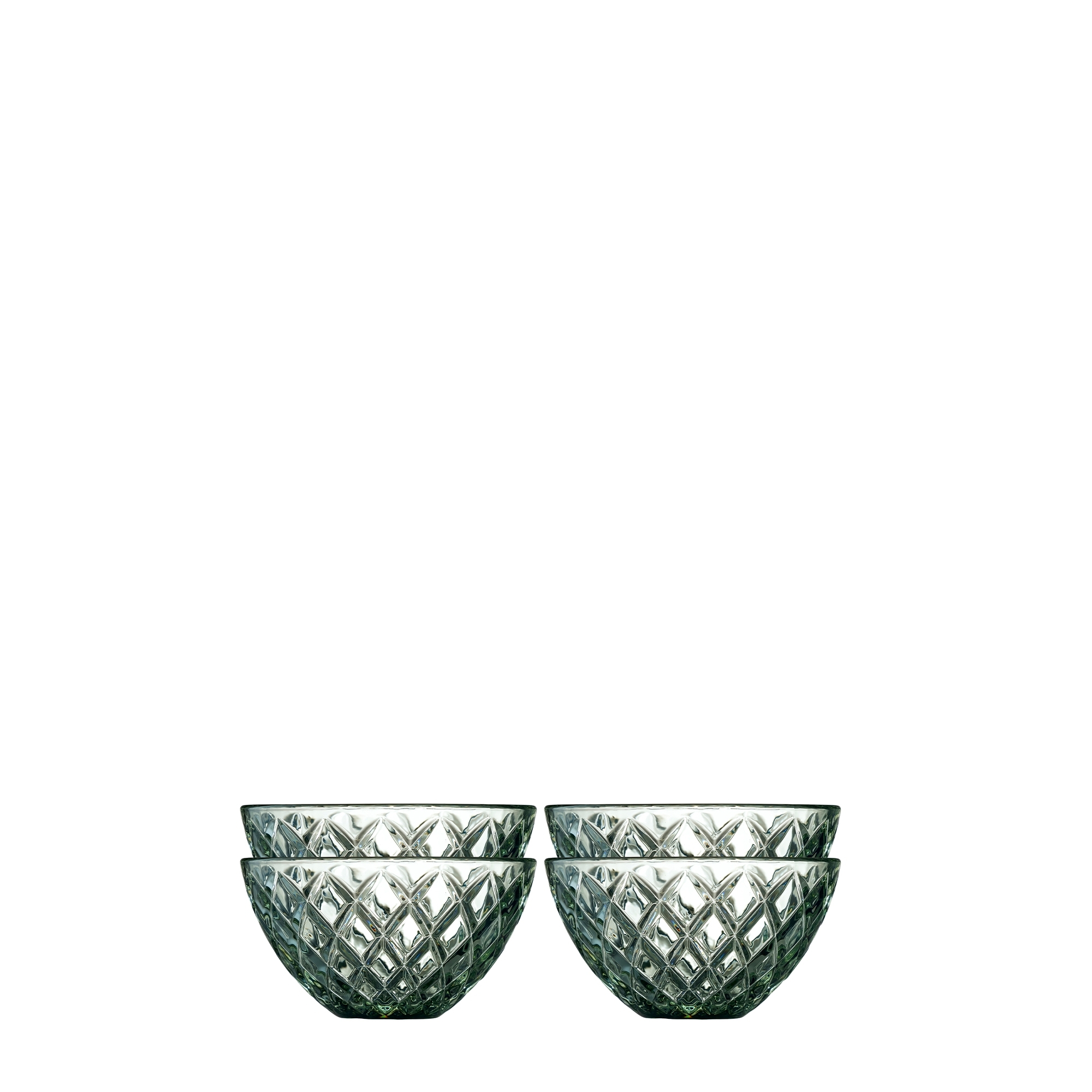 Lyngby Glas -Sorrento - Schale - Grün - 4 Stck.
