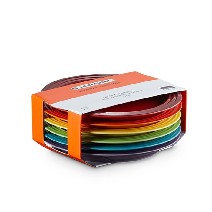 Le Creuset - 6er-Set Frühstücksteller Rainbow III Le Creuset - 6er-Set Frühstücksteller Rainbow III