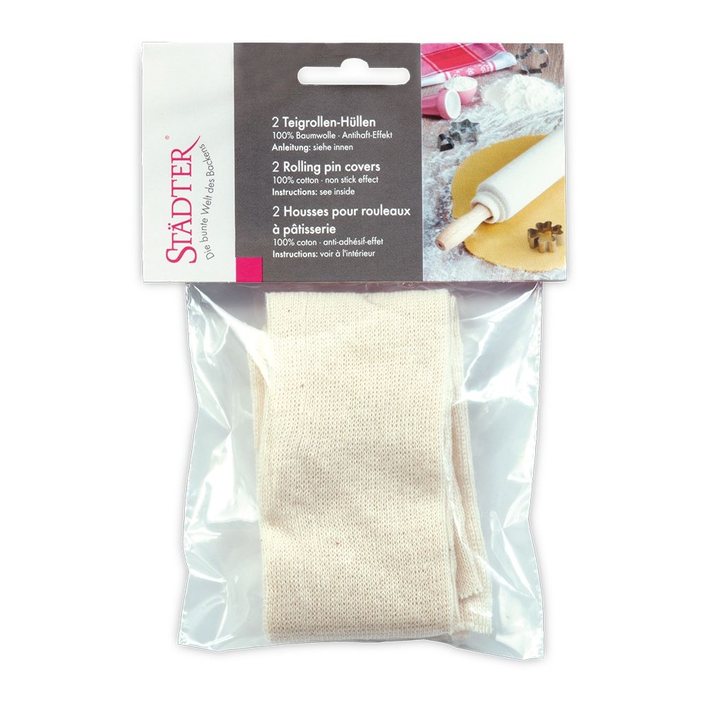 Städter - Rolling pin covers - ø 5–8 x 35 cm - natural - Set of 2