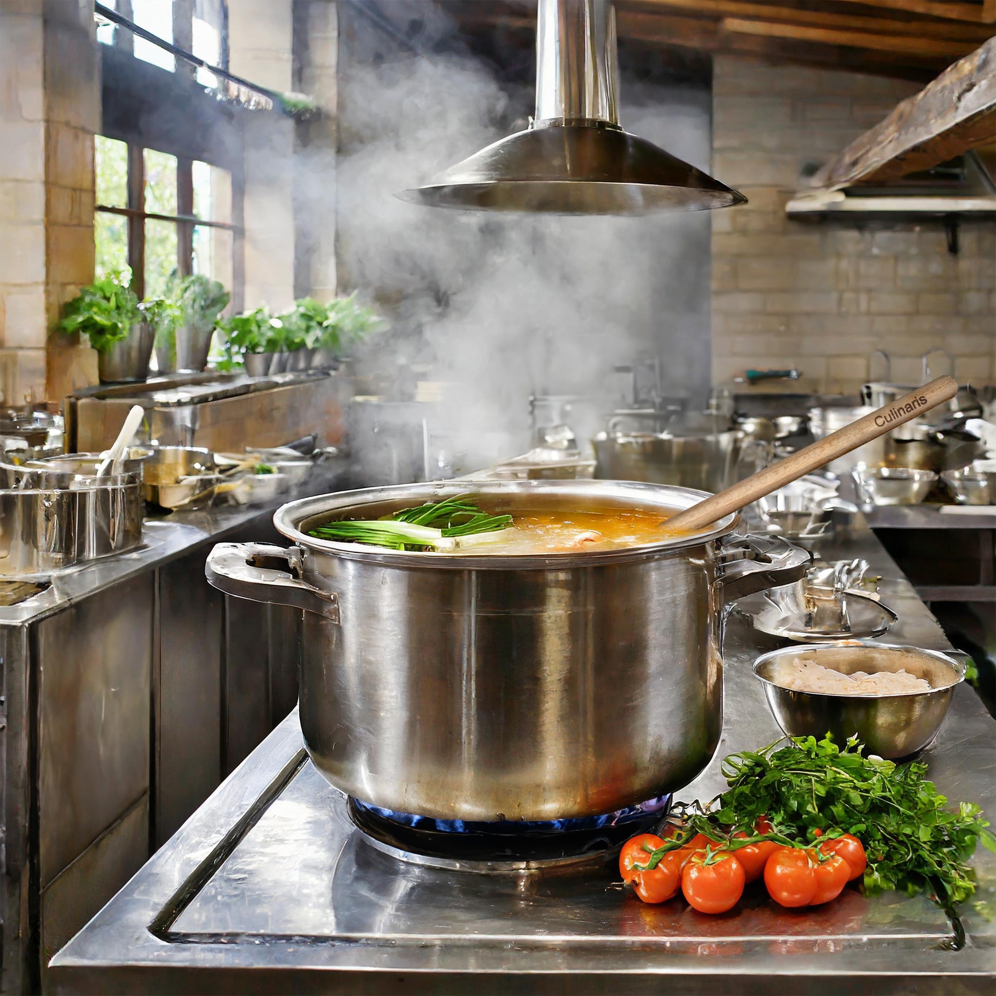 Industrial kitchen spoon - beech wood - 70 cm | Culinaris Industrial kitchen spoon - beech wood - 70 cm | Culinaris