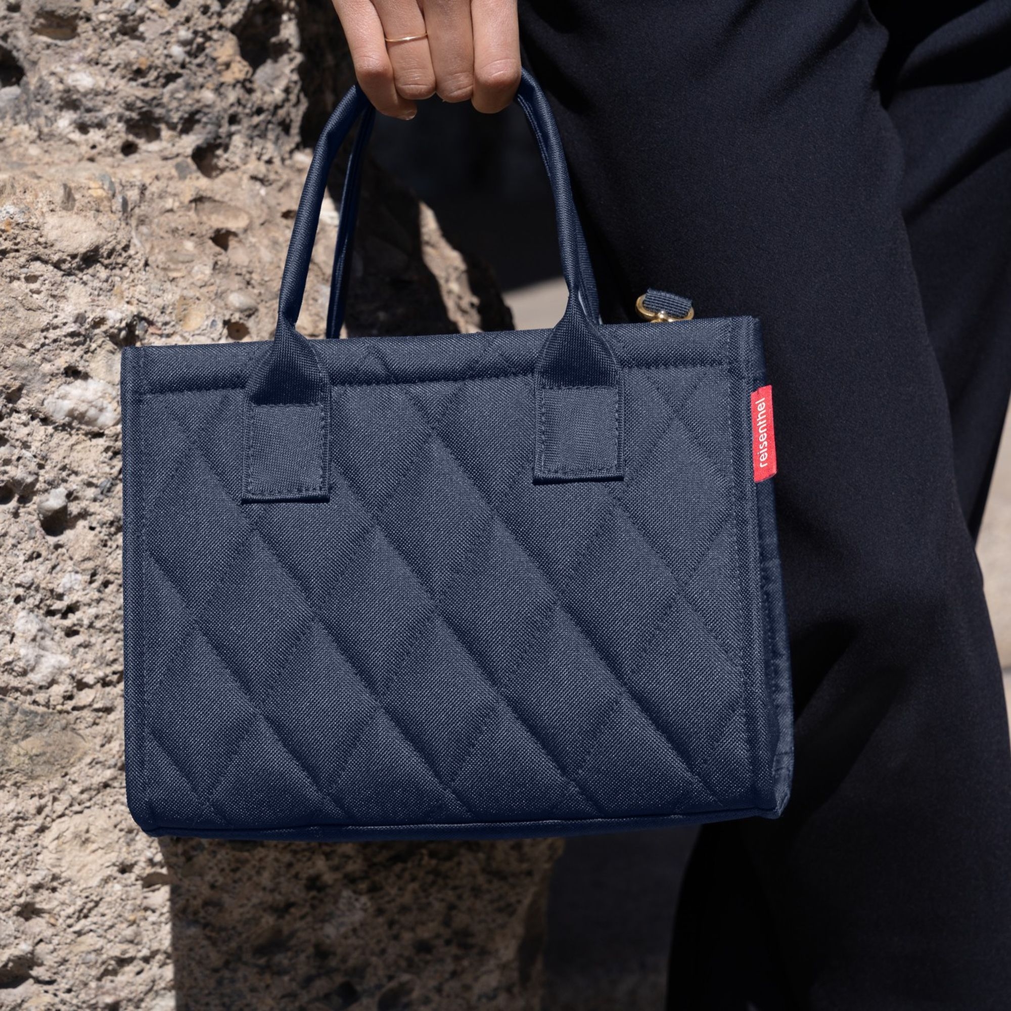 reisenthel - daily shopper XS - rhombus midnight gold