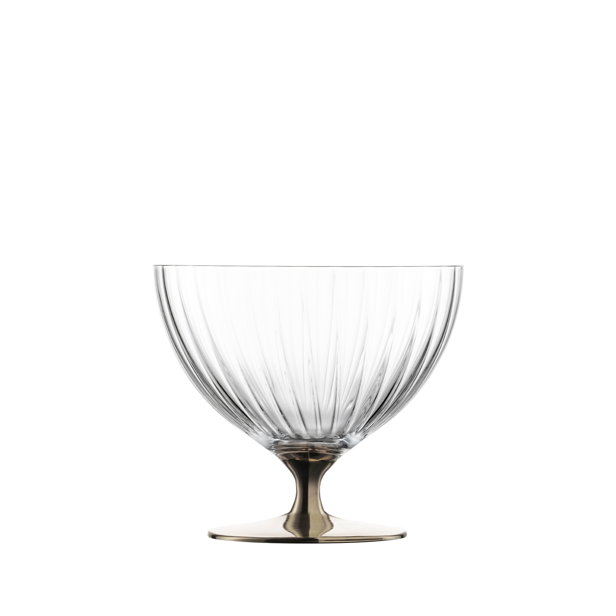 Eisch – Dessert bowl with foot, 11.5 cm, platinum