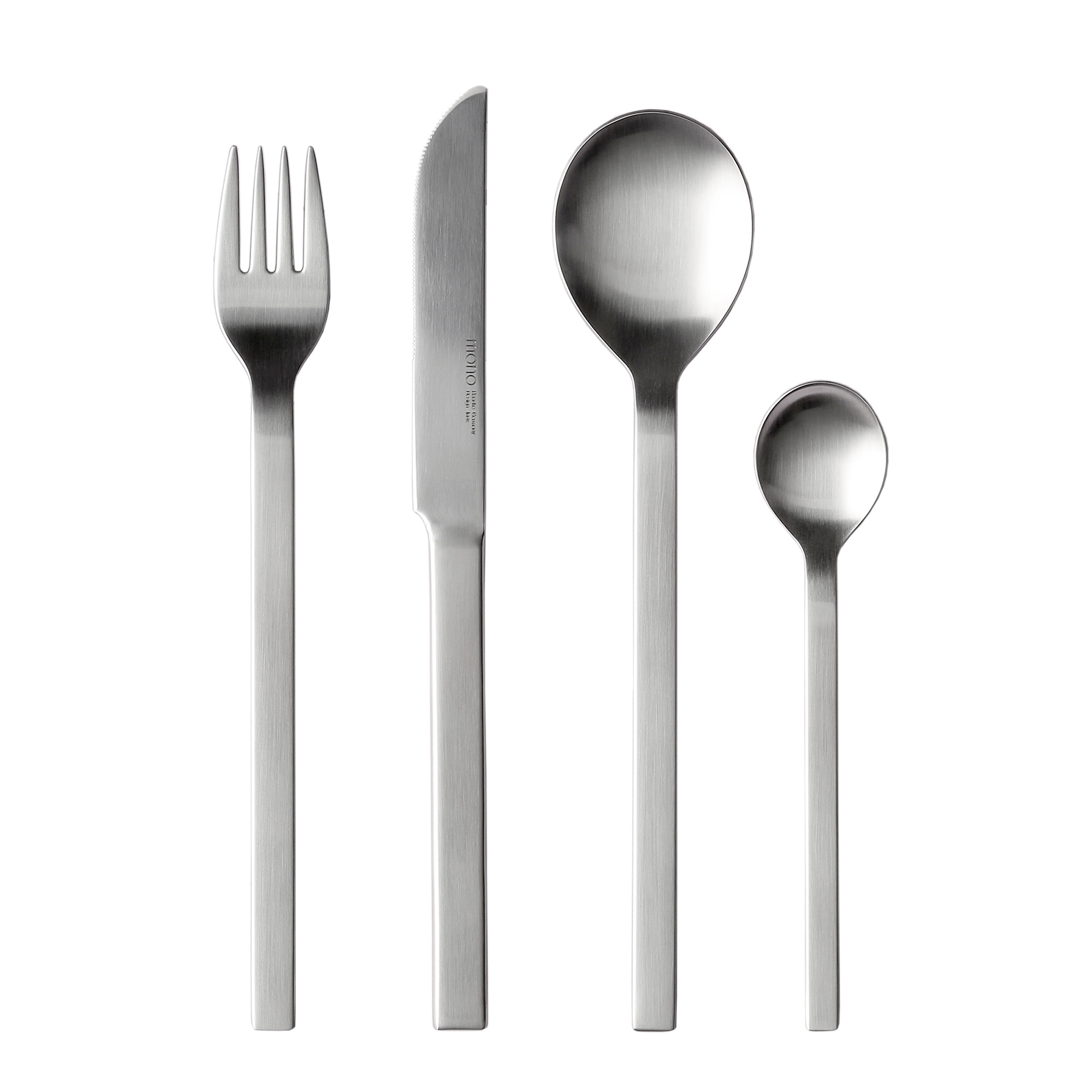 mono-a - Cutlery set, 4 pcs. - with long blade mono-a - Cutlery set, 4 pcs. - with long blade