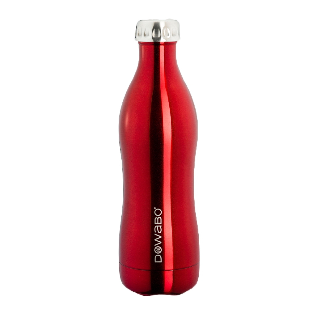 Dowabo - Doppelwandige Isolierflasche - Rot 750 ml