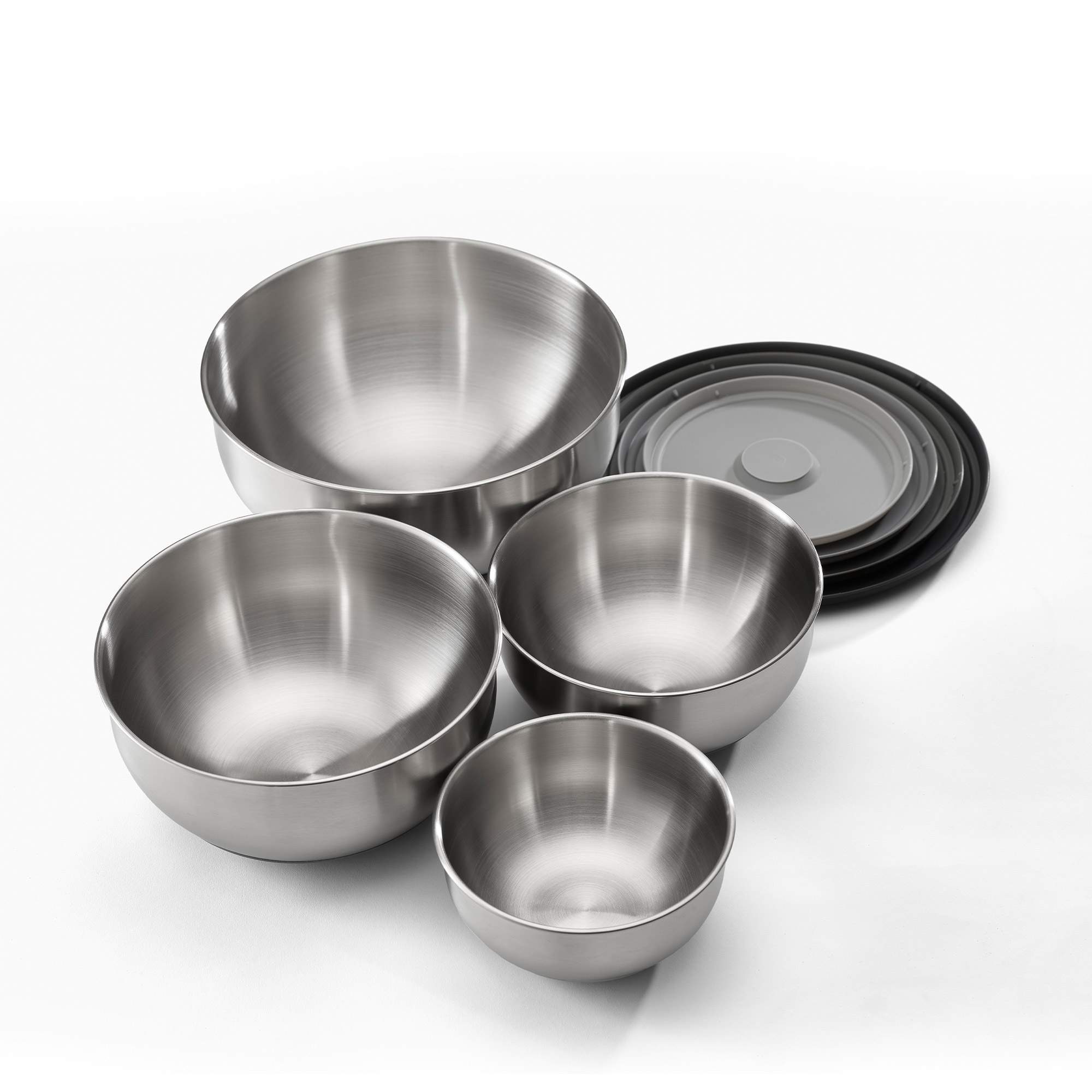 Joseph Joseph - Nest™ Prep&Store Steel Edelstahlschüsseln mit Deckel - 4er-Set