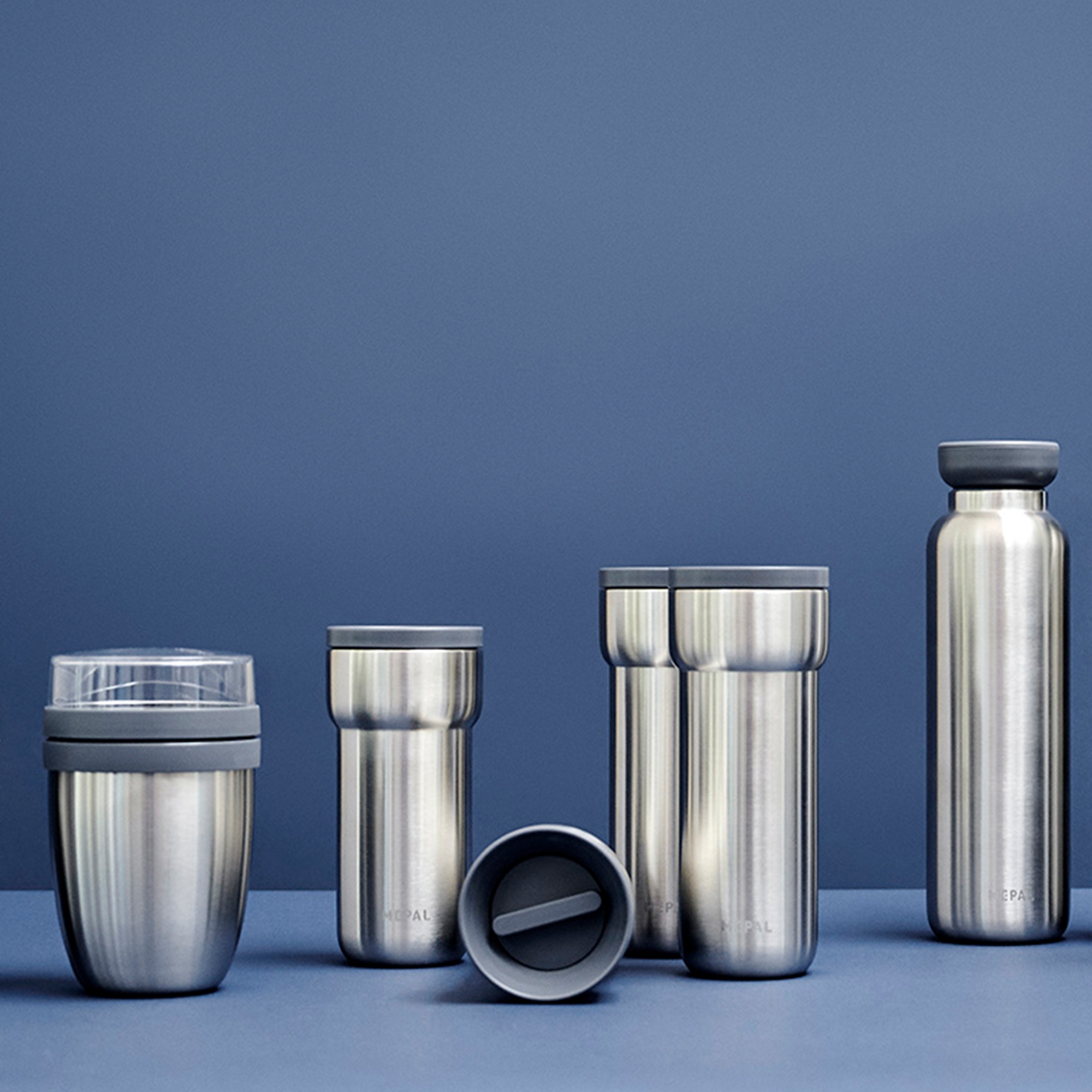 Mepal Ellipse Thermoflasche 500ml aus gebürstetem Edelstahl