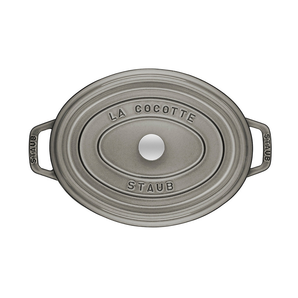 STAUB - Cocotte | oval | 33 cm | Graphitgrau