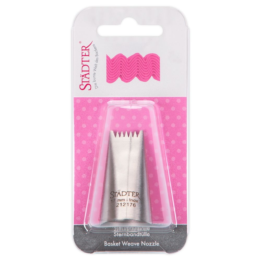 Städter - Fine Line Star ribbon nozzle / Basketweave nozzle - verschiedene Größen