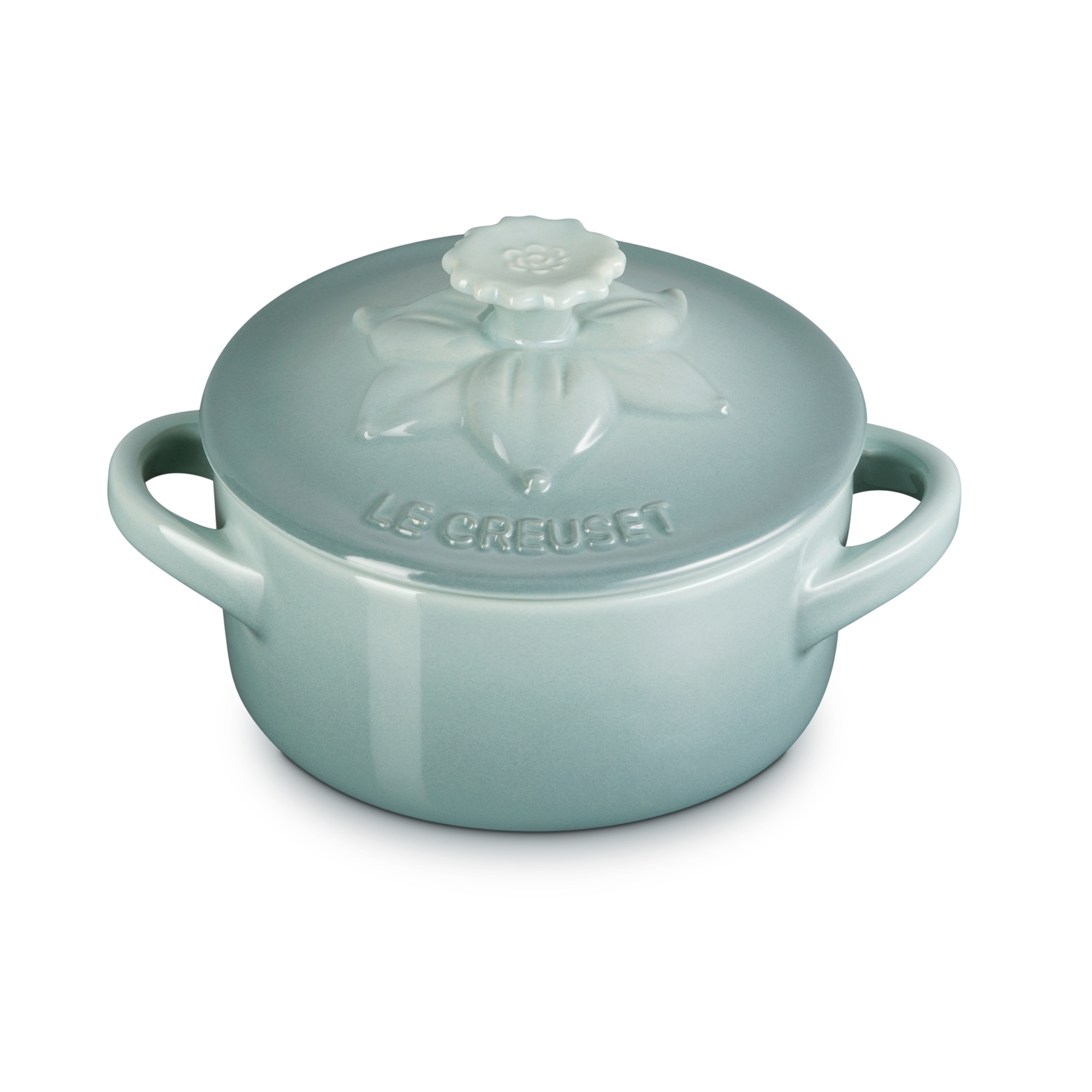 Le Creuset - Mini Cocotte - rund 250 ml - Jardin - Sea Salt Le Creuset - Mini Cocotte - rund 250 ml - Jardin - Sea Salt