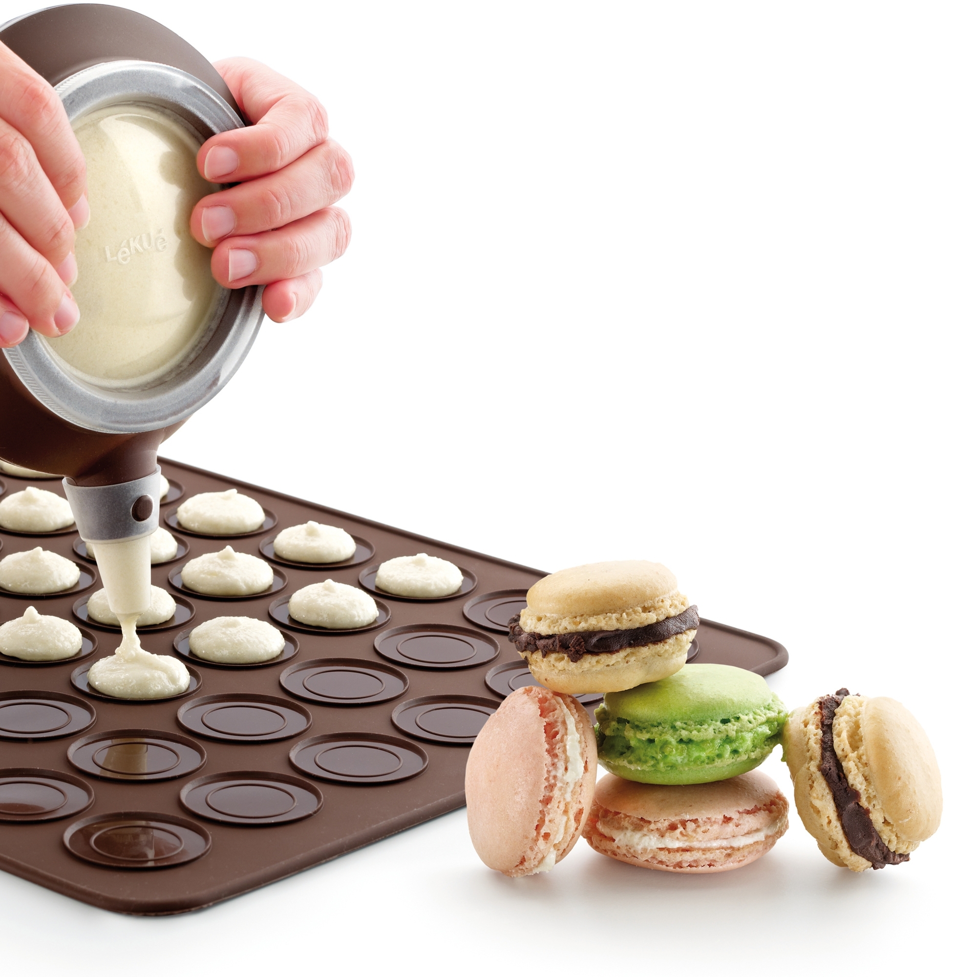 Lékué - Silikon-Macaron-Backform, 40 cm