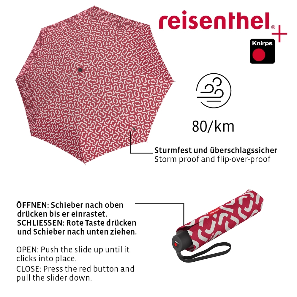 reisenthel - umbrella pocket classic - signature red