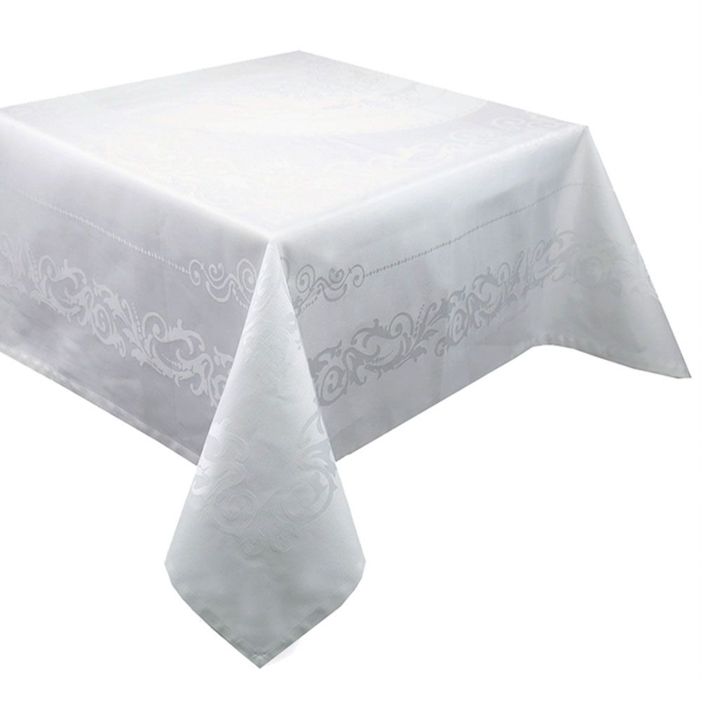 Garnier-Thiebaut tablecloth - Comtesse Blanche Blanc - GS - different sizes